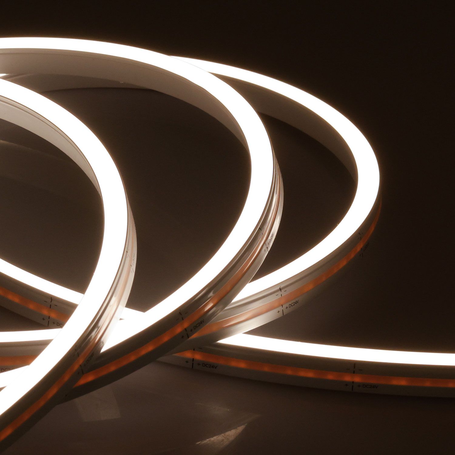 ISOLED LED NEON927 Flexband Twist+Bend B16H16, 24V DC, 10W, IP67, 2700K, 5m, 140 LED/m, inkl. Montageclips - 5