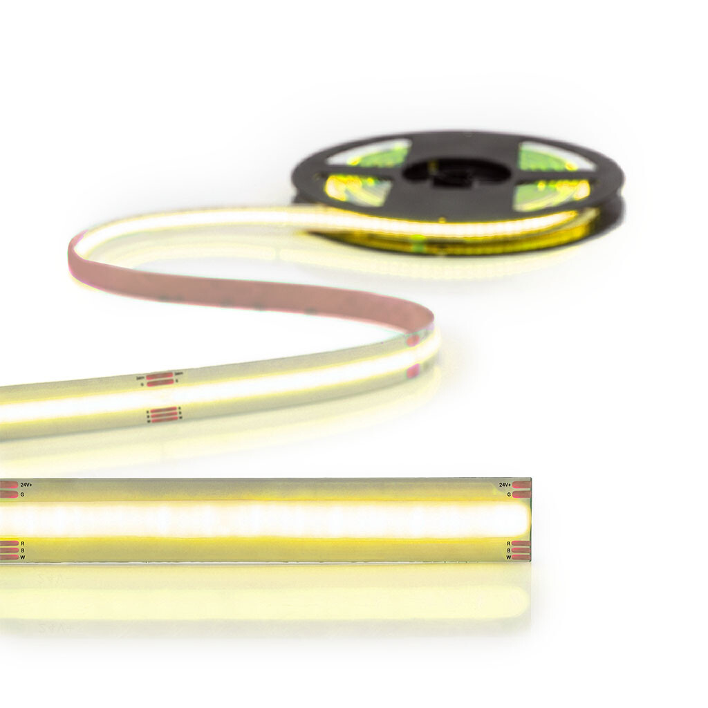 Emilum Flex COB RGBW LED-Streifen 24V, 18W, RGBW/3000K, CRI90, 784LED, IP20, 12mm - 6