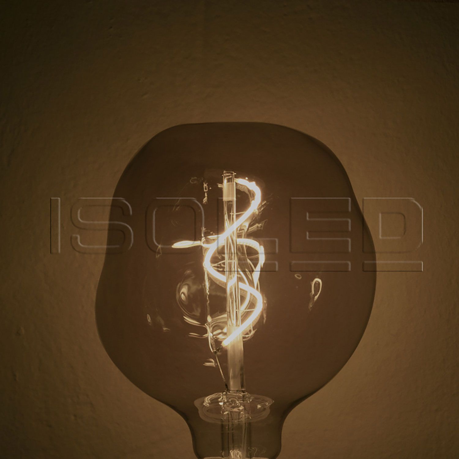 ISOLED E27 Vintage Line LED Dekobirne 125, 4W ultrawarmweiß, Glas smoky, dimmbar - 4