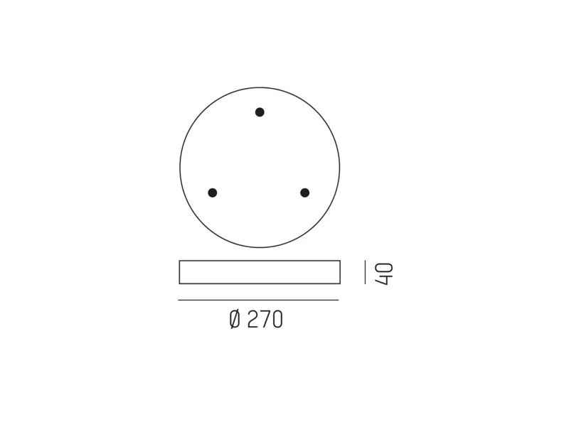 Molto Luce BALDACHIN MULTI 3x VERTIKAL (schwarz) - 2