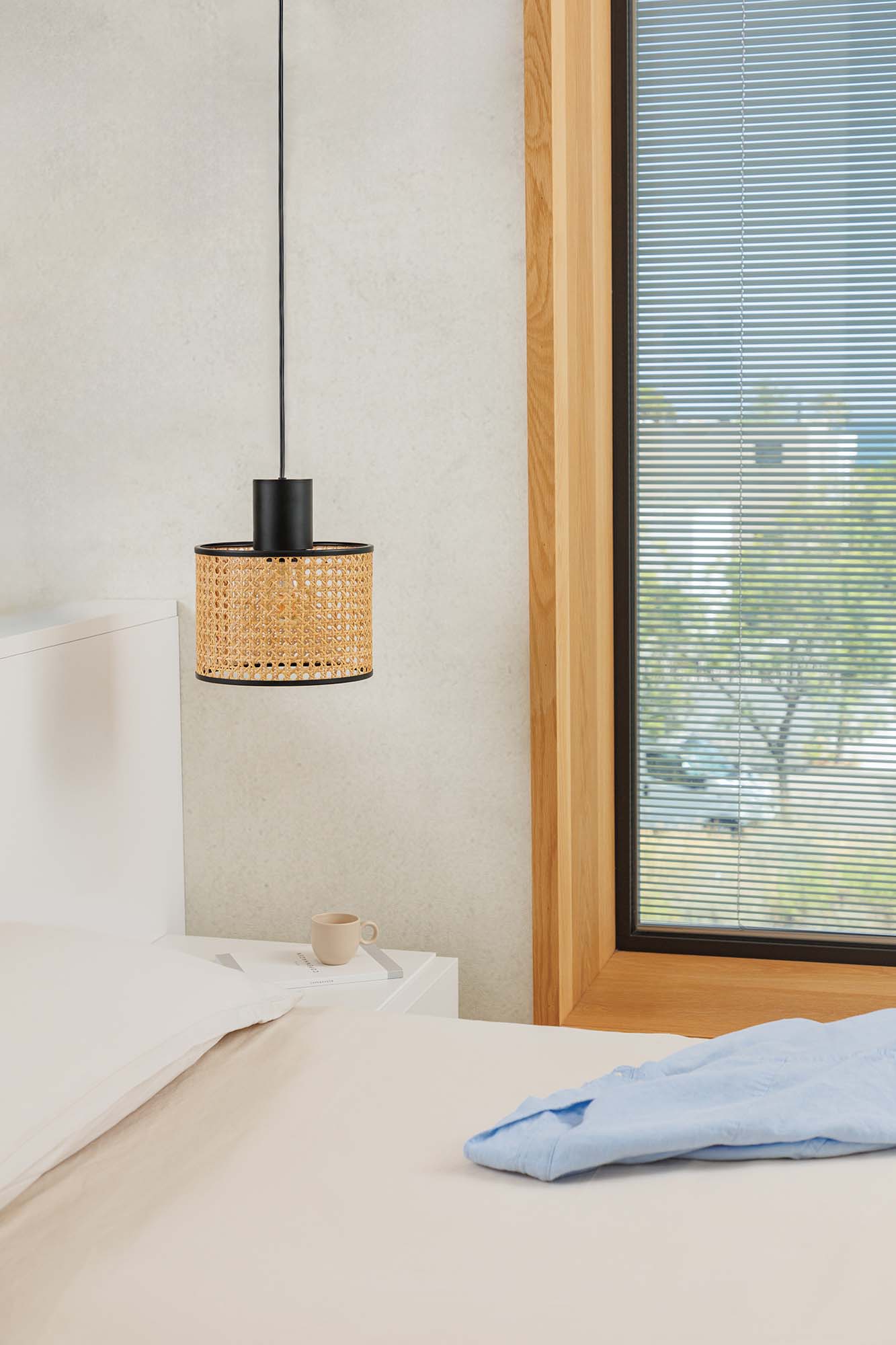 Faro MAMBO 210 Pendelleuchte schwarz/rattan - 3