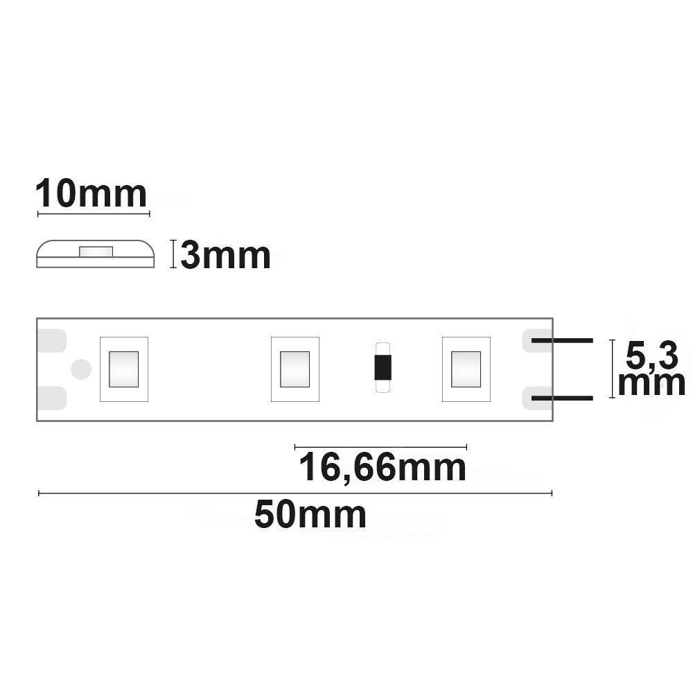 ISOLED LED SIL845 Flexband, 12V DC, 4,8W, IP66, 4500K, 5m Rolle, 60 LED/m - 4