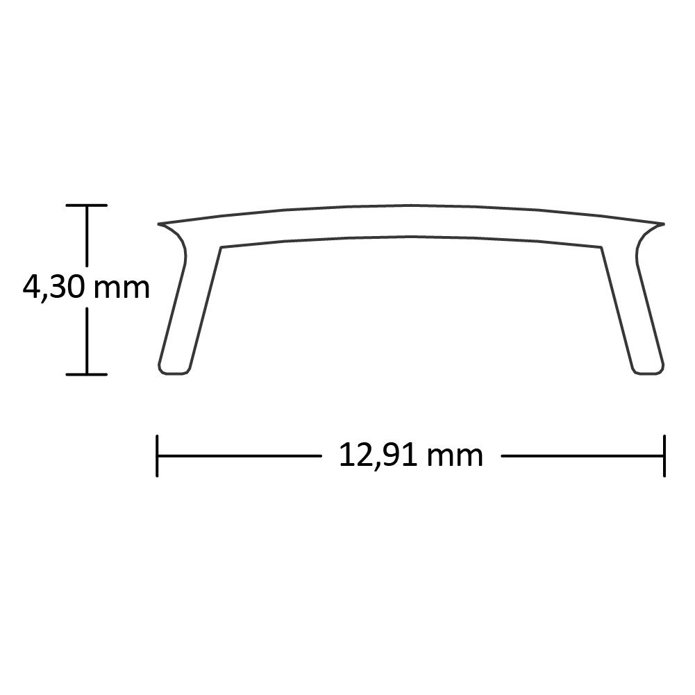 ISOLED Abdeckung COVER9 klar 200cm für Profil SURF11/CORNER11 - 2