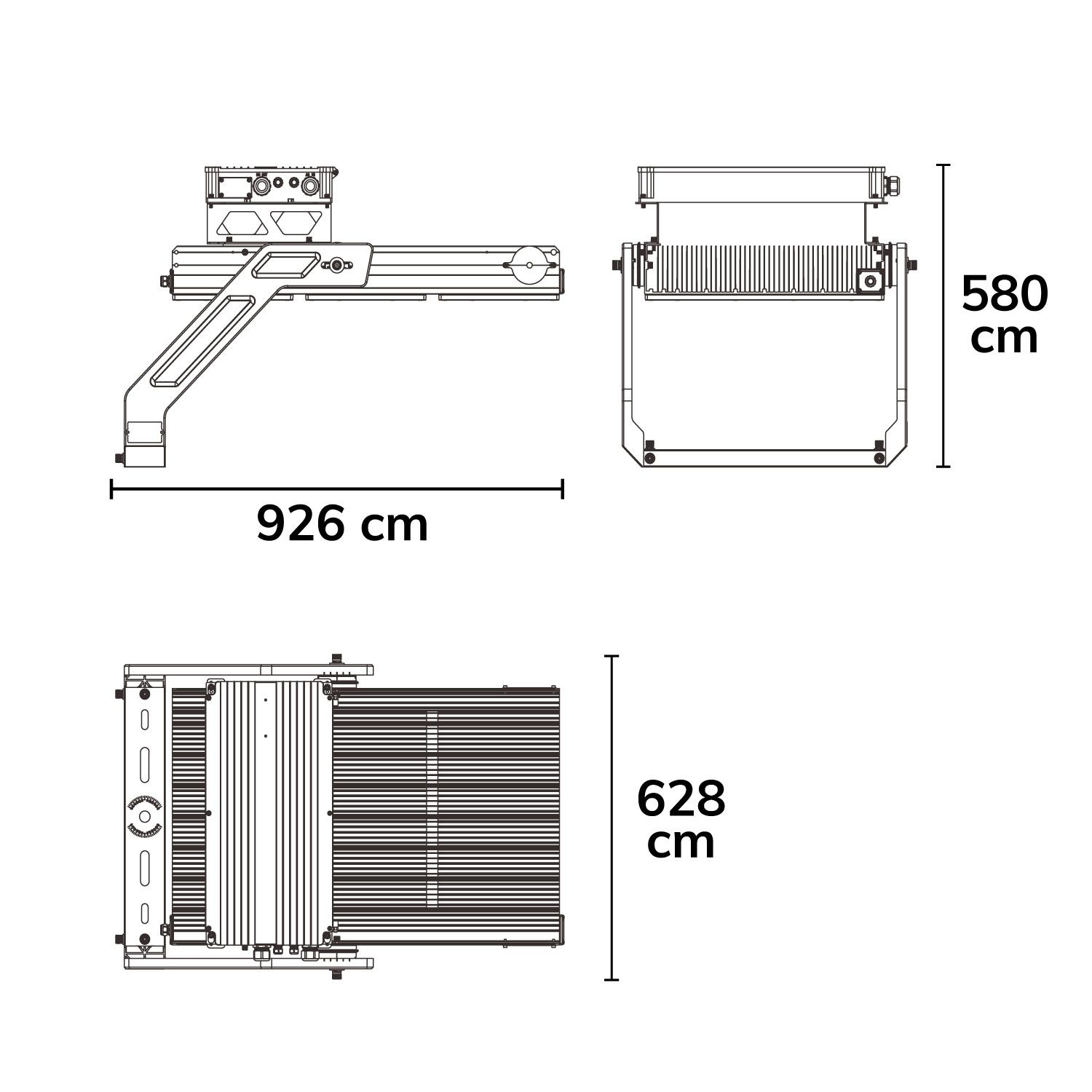 ISOLED LED Flutlichtanlage LW 1.500W, 130x25°, 3 Module (Lichtpunkte), DALI dimmbar, neutralweiß, IP66 - 4