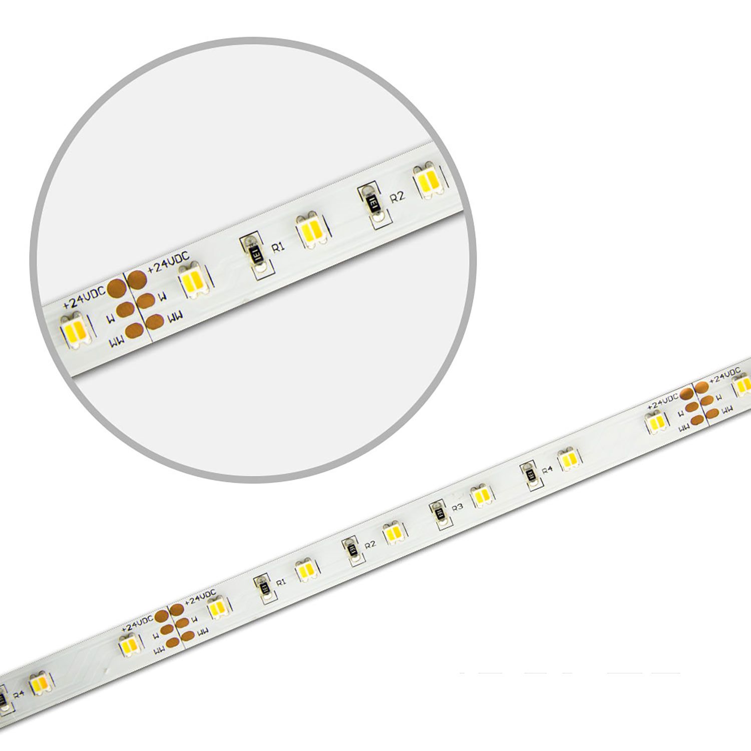 ISOLED LED SIL830/860 CCT Flexband, 24V DC, 5W+5W, IP20, 5m Rolle, 120 LED/m - 2