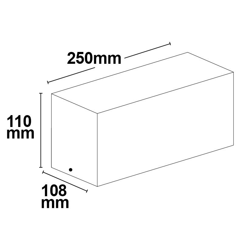 ISOLED Wandleuchte BOX-II 1xE27, IP54, anthrazit, exkl. Leuchtmittel - 2