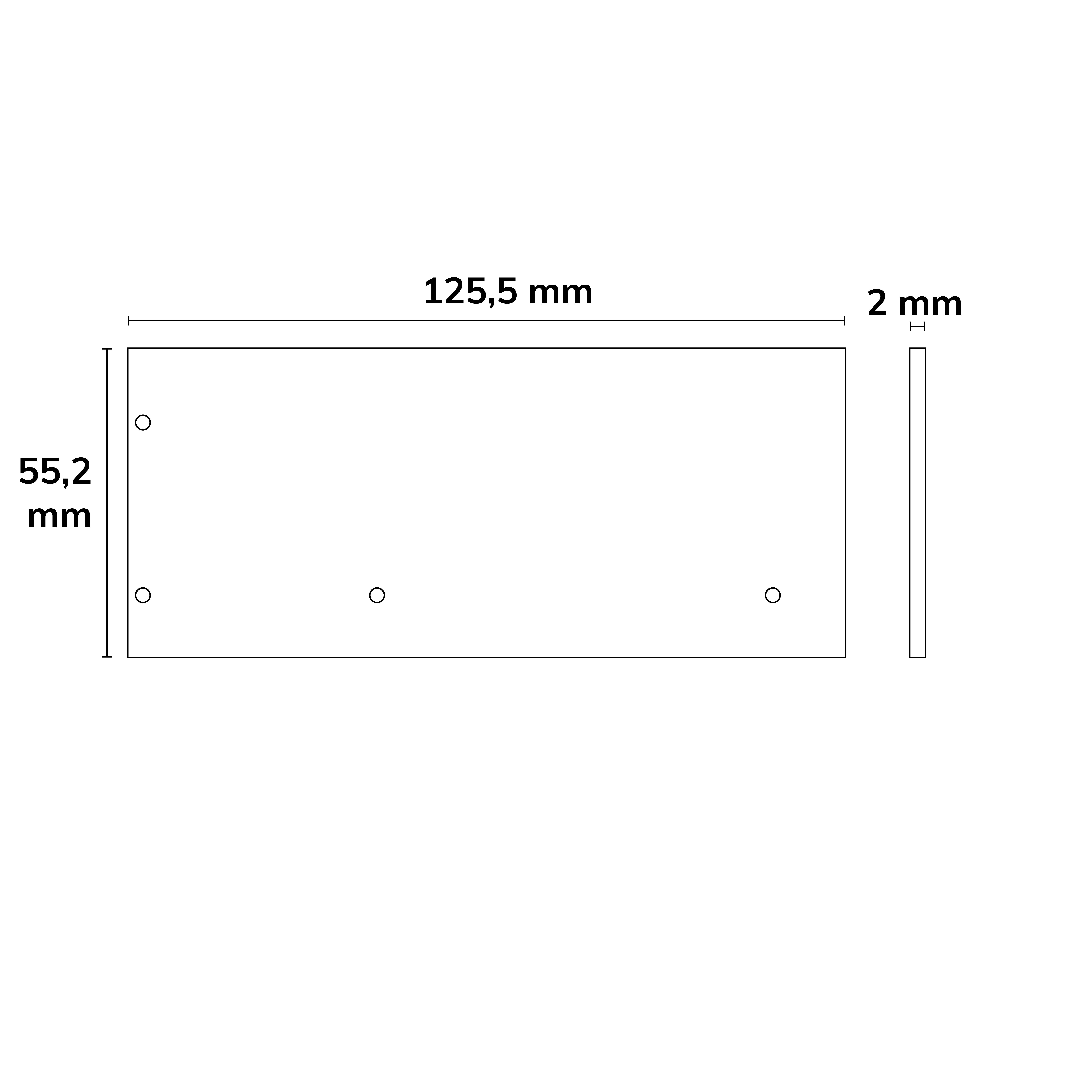 ISOLED Endkappe Alu EC129 für Curtain10 DOUBLE mit VISOR, 1 Paar (links & rechts), weiß - 2