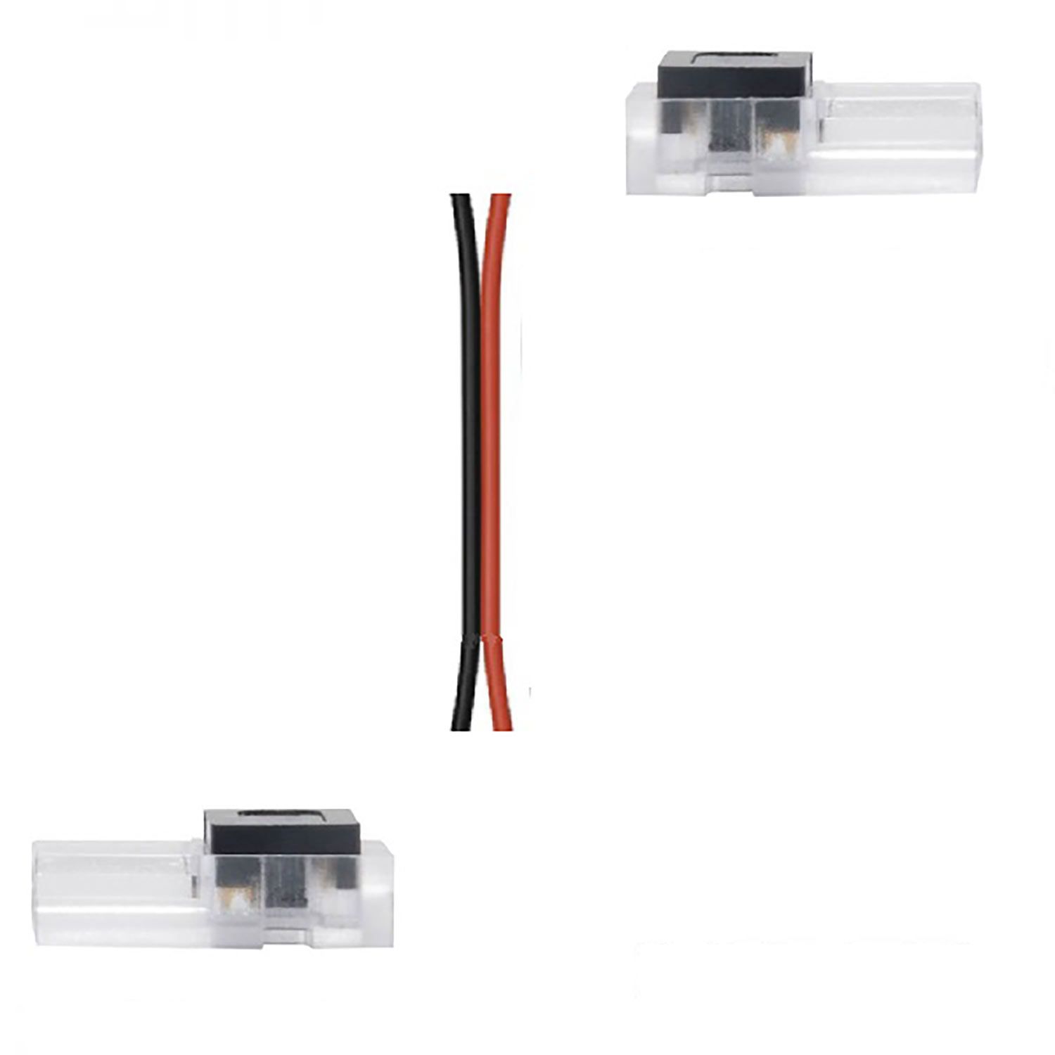 ISOLED Kontakt-Verbinder mit Kabel (max. 5A) K1-210 für 2-pol. IP20 Flexstripes mit Breite 10mm, Pitch >7mm ISOLED Kontakt-Verbinder mit Kabel (max. 5A) K1-210 für 2-pol. IP20 Flexstripes mit Breite 10mm, Pitch >7mm - 1