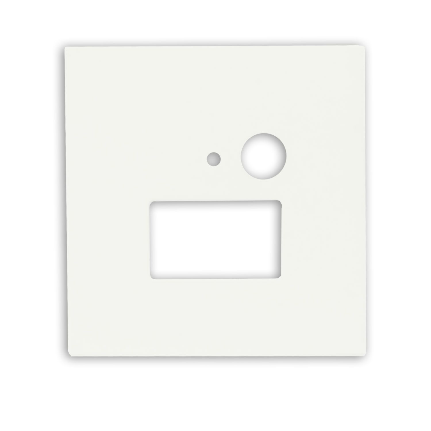 ISOLED Cover Aluminium eckig 3 weiß, für Wandeinbauleuchte Sys-Wall68 mit PIR Sensor - 1