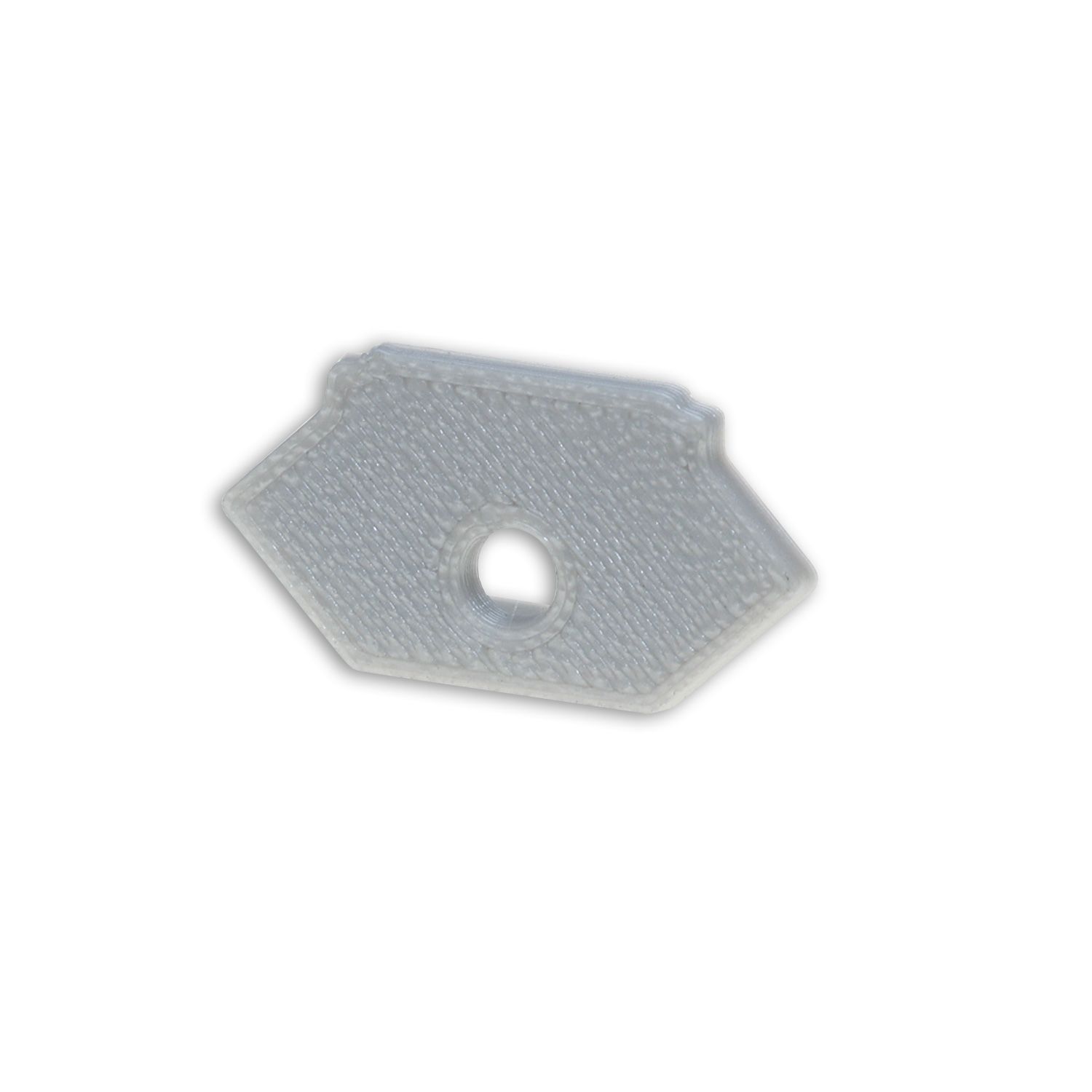 ISOLED Endkappe E217 für LED Trockenbauprofil Ausseneck, mit Kabeldurchführung, 1STK - 1