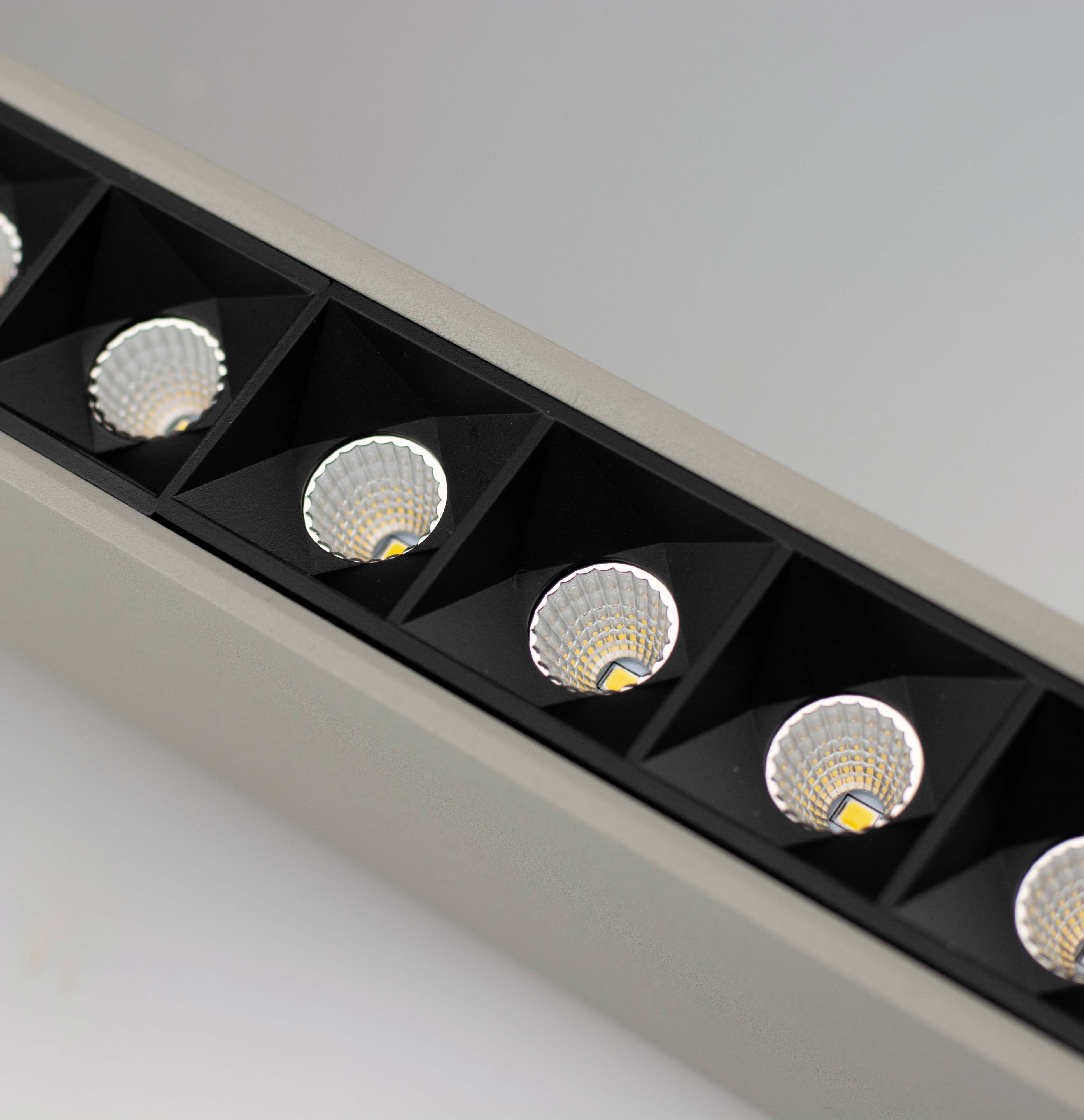 ISOLED LED Aufbau/Hängeleuchte Linear Raster 40W, anreihbar, weiß, 3000|3500|4000K, inkl.Seil, exkl.Kabel - 8