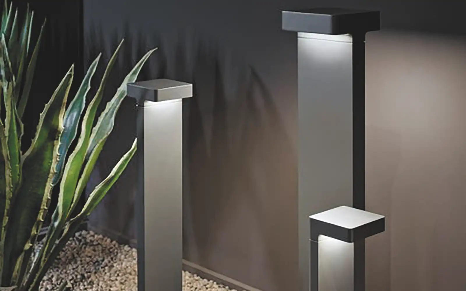 ISOLED LED Wegeleuchte Poller-1, 60cm, 7W, sandschwarz, warmweiß - 2