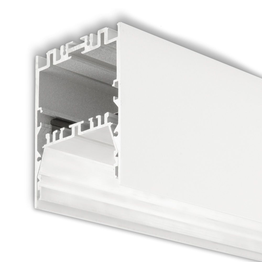 ISOLED LED Leuchtenprofil LAMP40 Up&Down Aluminium weiß pulverbeschichtet, 200cm - 1