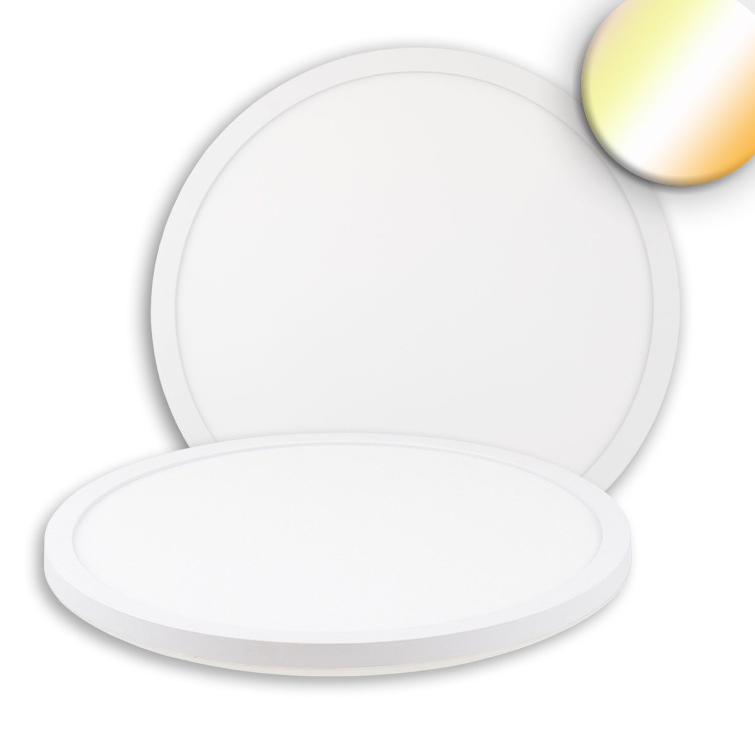 ISOLED LED Deckenleuchte Slim400 PRO, 25W, weiß, rund, IP44, DN400, 3000|4000|5000K, Up&Down ISOLED LED Deckenleuchte Slim400 PRO, 25W, weiß, rund, IP44, DN400, 3000|4000|5000K, Up&Down - 1