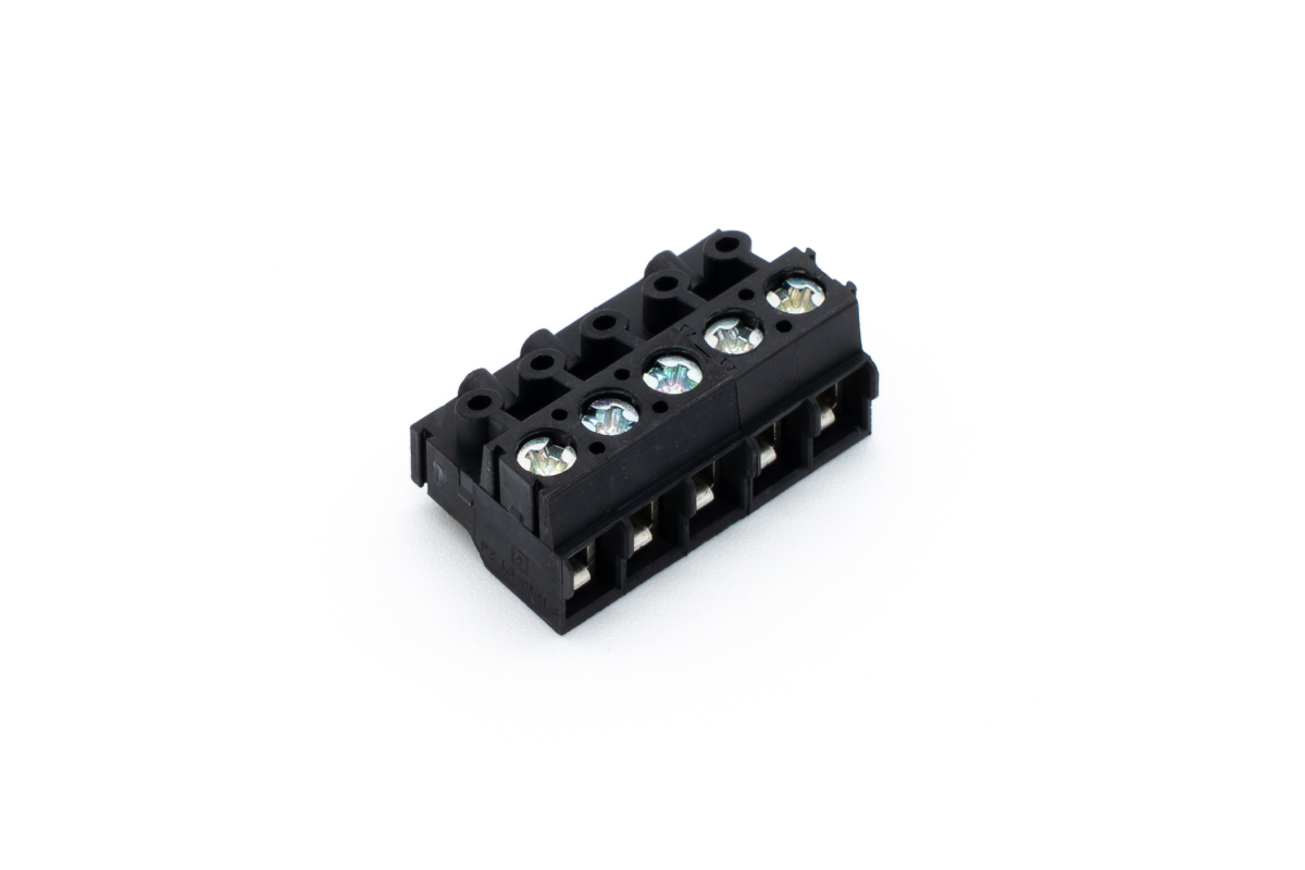 Loxone Schraubklemme Top Schwarz 5-fach - Produktbild 1