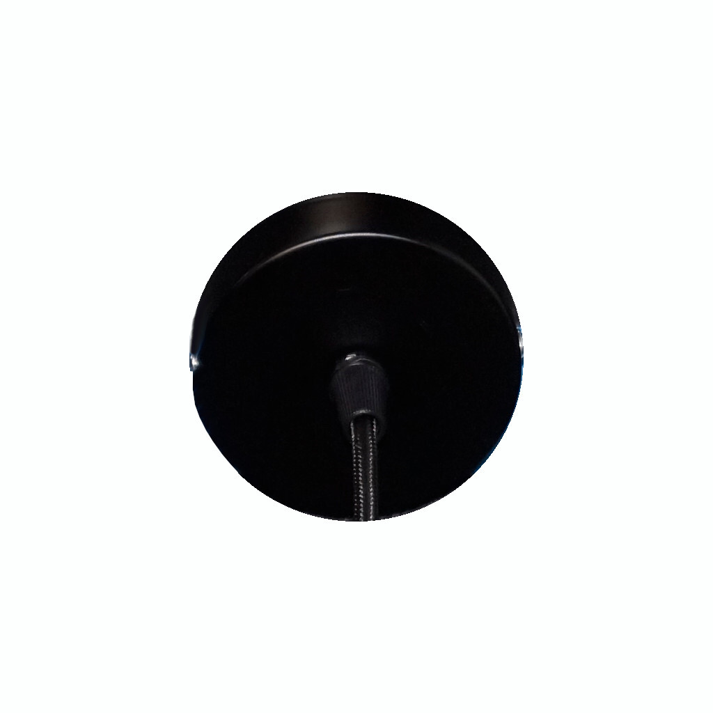 Emilum Schnurpendel mit Textilkabel, E27 Sockel Schwarz - Produktbild 4