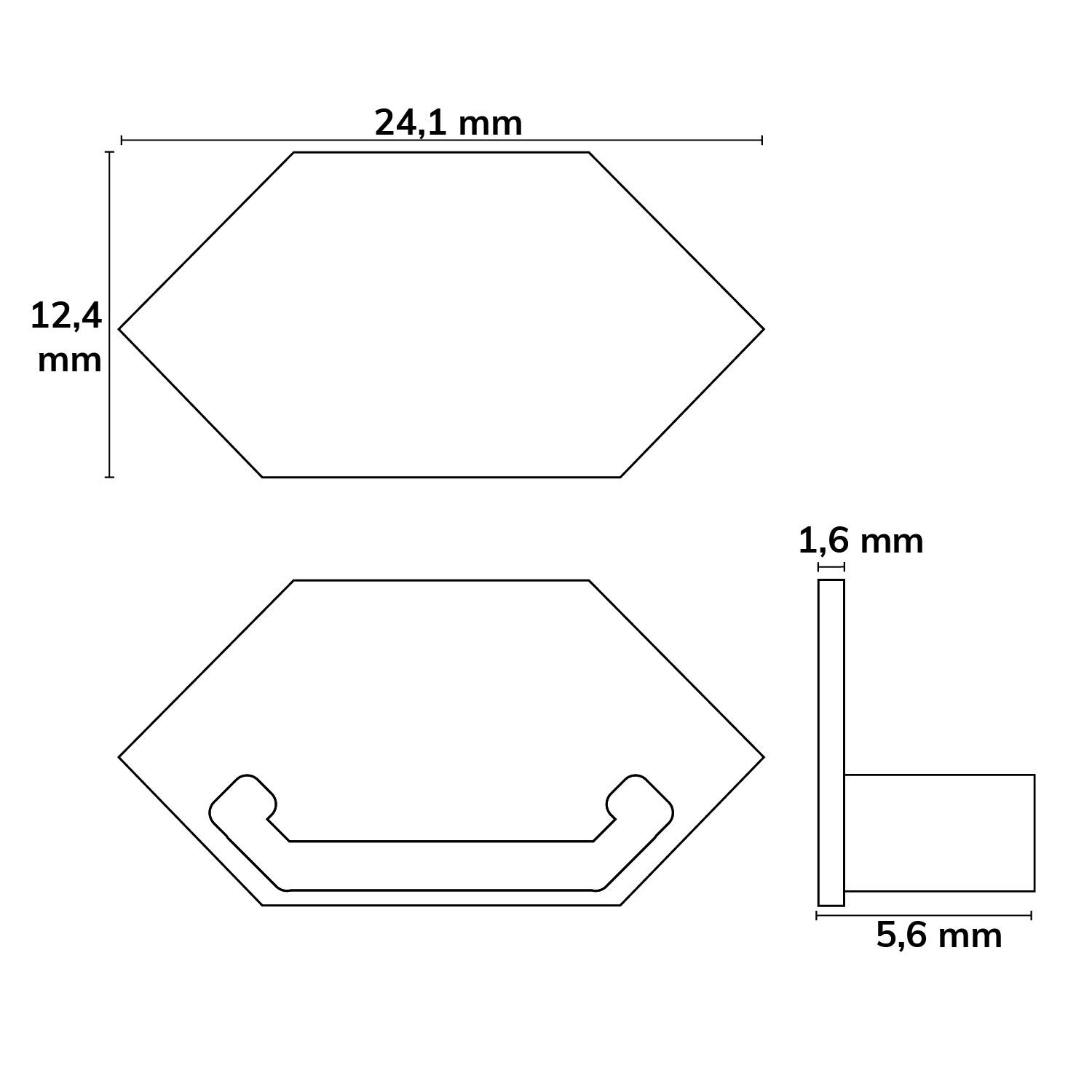 ISOLED Endkappe E204 für LED Fliesenprofil Ausseneck, 1STK - 3