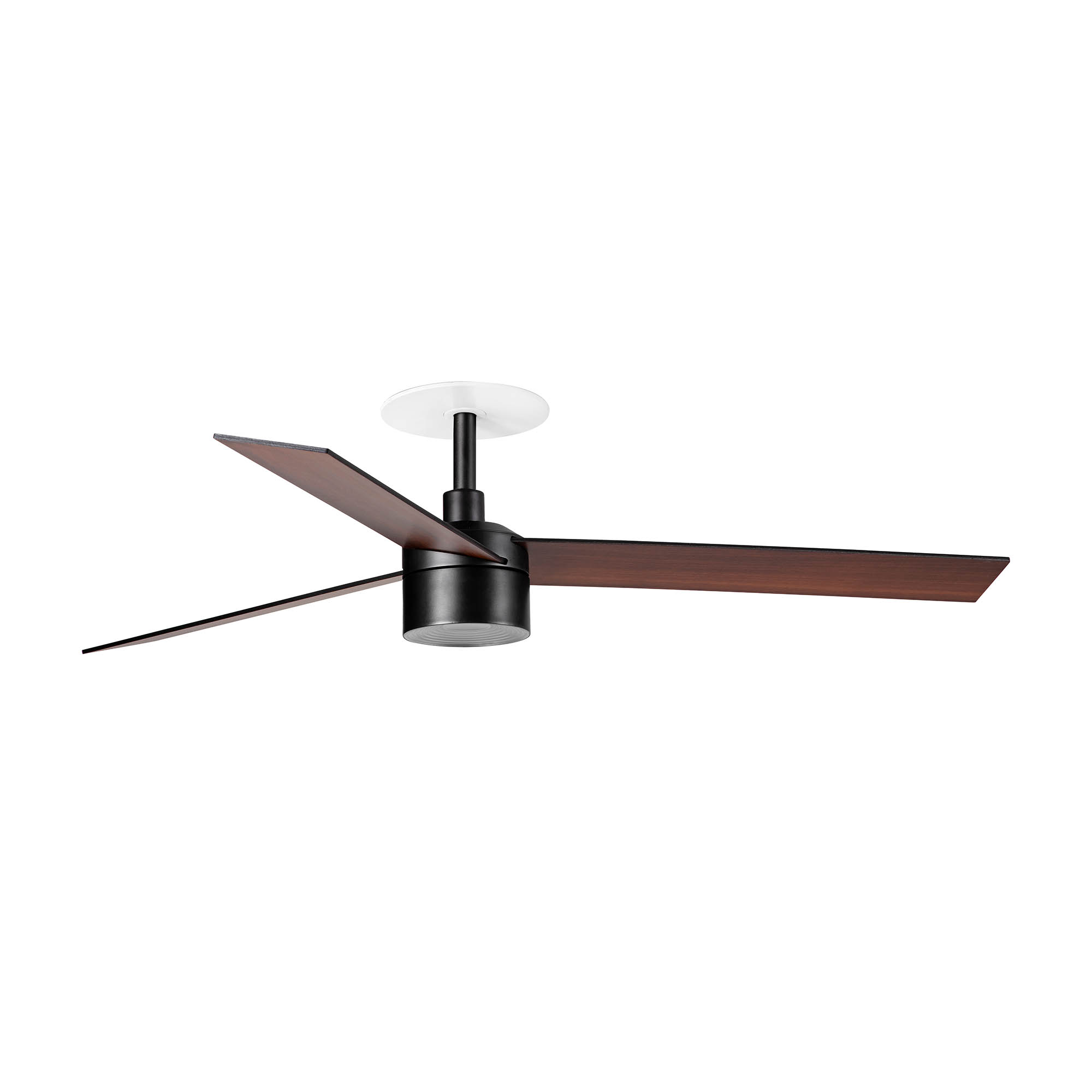 Faro RUDDER RECESSED TEK 3 L Ventilator schwarz/Nussbaum 3000K - Produktbild 1