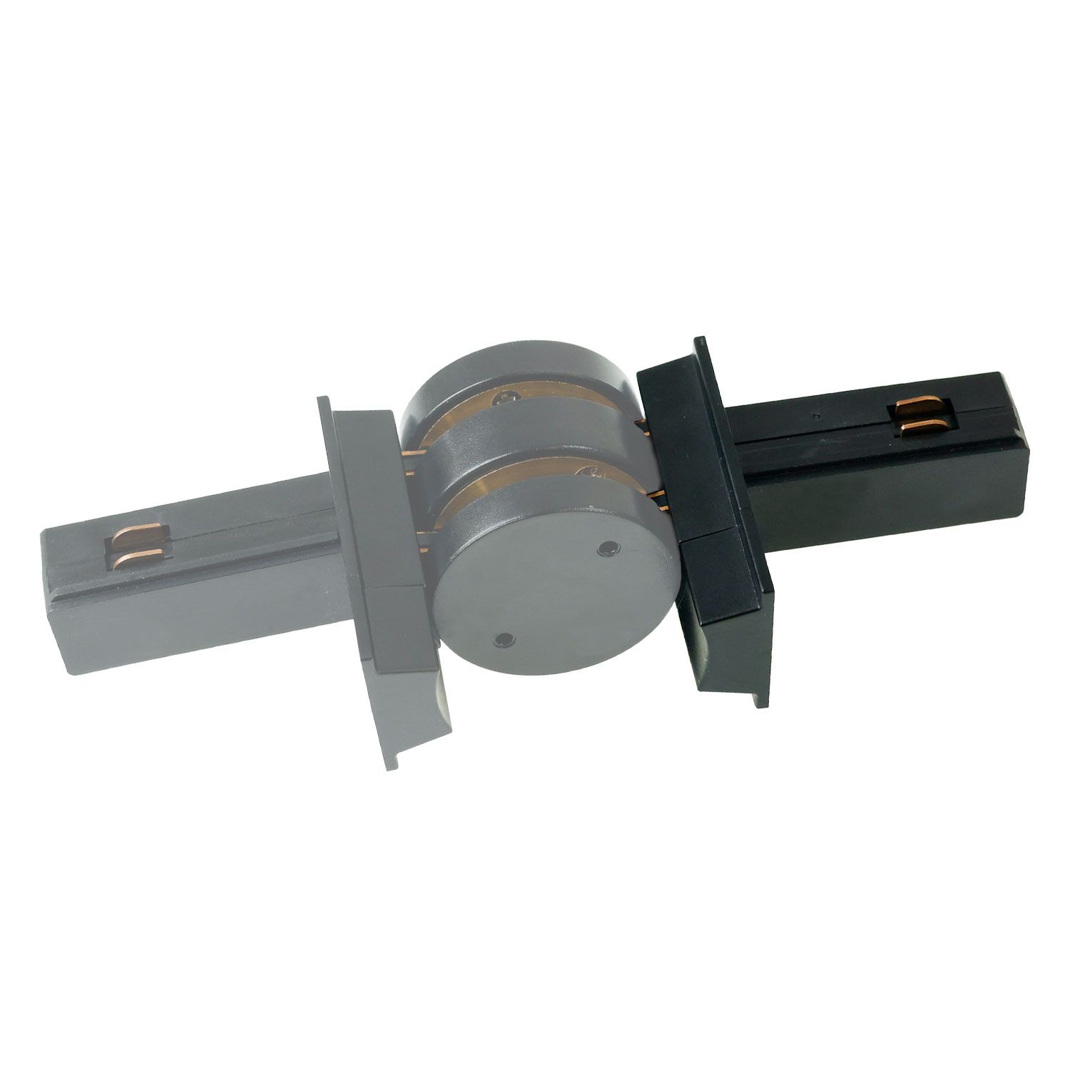 ISOLED Track48 Multi X Verbinder zum Basismodul, für Aufbauschiene, schwarz, max. 6A, 4-polig - 5