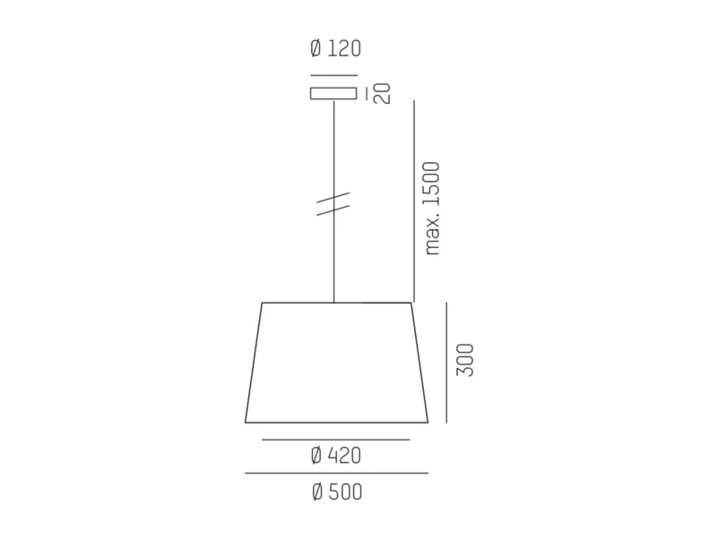 Molto Luce BIVIO XL PD (schwarz/braun) - 2