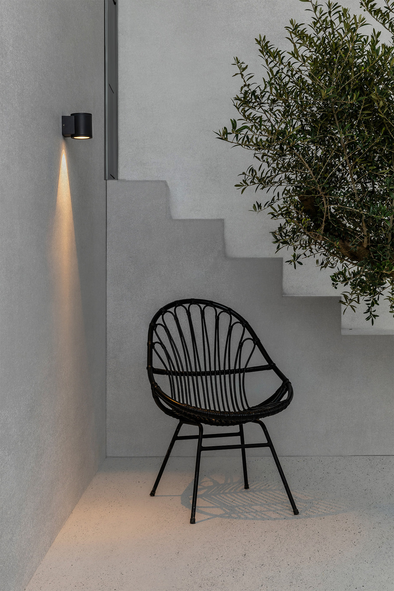 Faro TOND 1L Wandleuchte dunkelgrau 2700K - 2