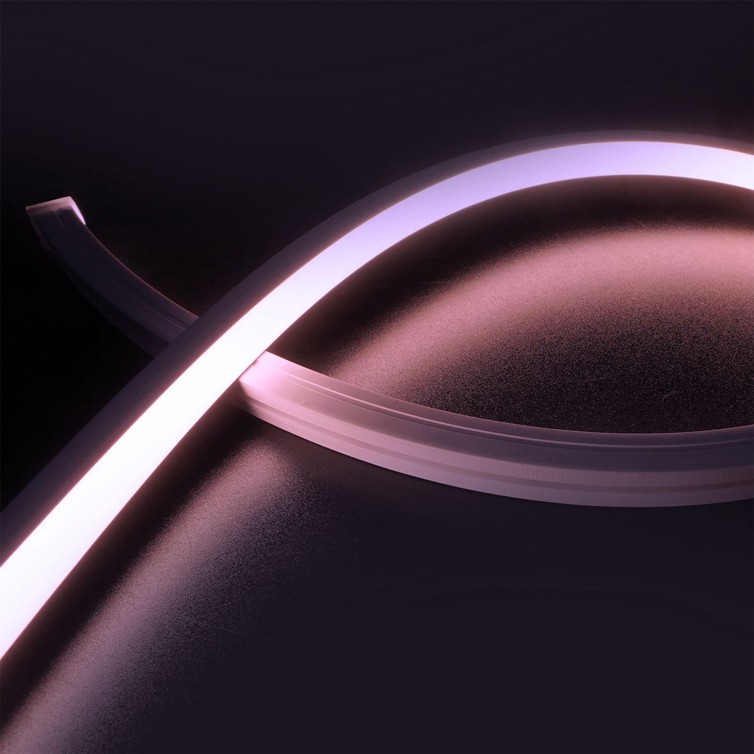 ISOLED LED NEON RGB Flexband B13H13, 24V DC, 12W, IP67, 5m Rolle, 140 LED/m, inkl. Montageclips - 1