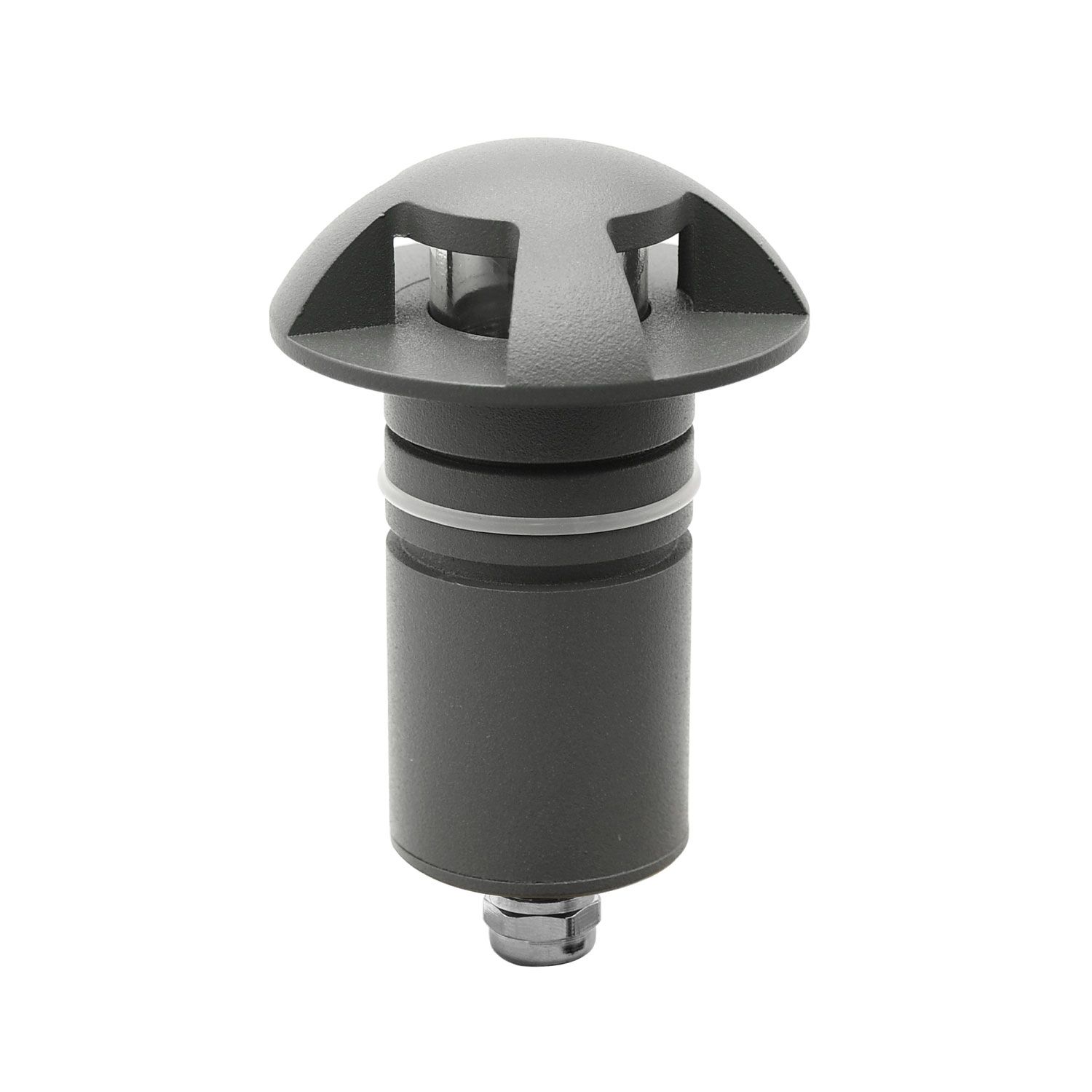 ISOLED LED Bodeneinbaustrahler, rund 4SIDE 60mm, schwarz, 12-24V, IP67, 3W, 60°, warmweiß - 3