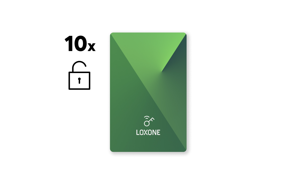 Loxone Unverschlüsselte NFC Smart Cards Set - 10 Stück - Produktbild 1