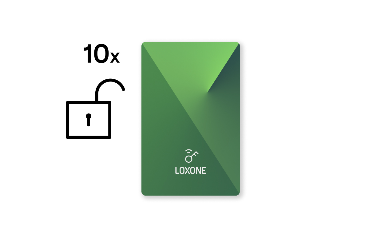 Loxone Unverschlüsselte NFC Smart Cards Set - 10 Stück - 1