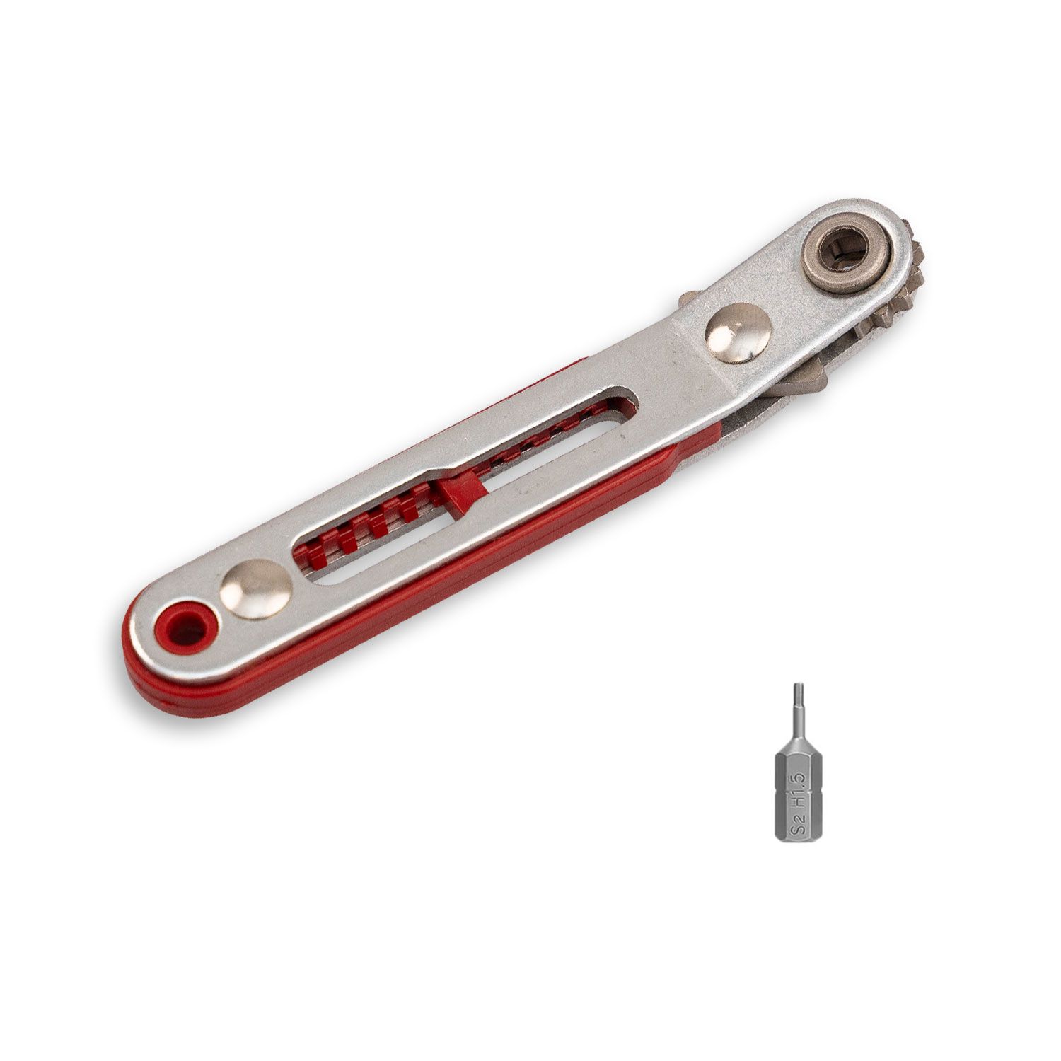 ISOLED Mini-Ratsche (Umschalt-Knarre) inkl. 1,5mm Sechskantbit für Profilverbinder ISOLED Mini-Ratsche (Umschalt-Knarre) inkl. 1,5mm Sechskantbit für Profilverbinder - 1