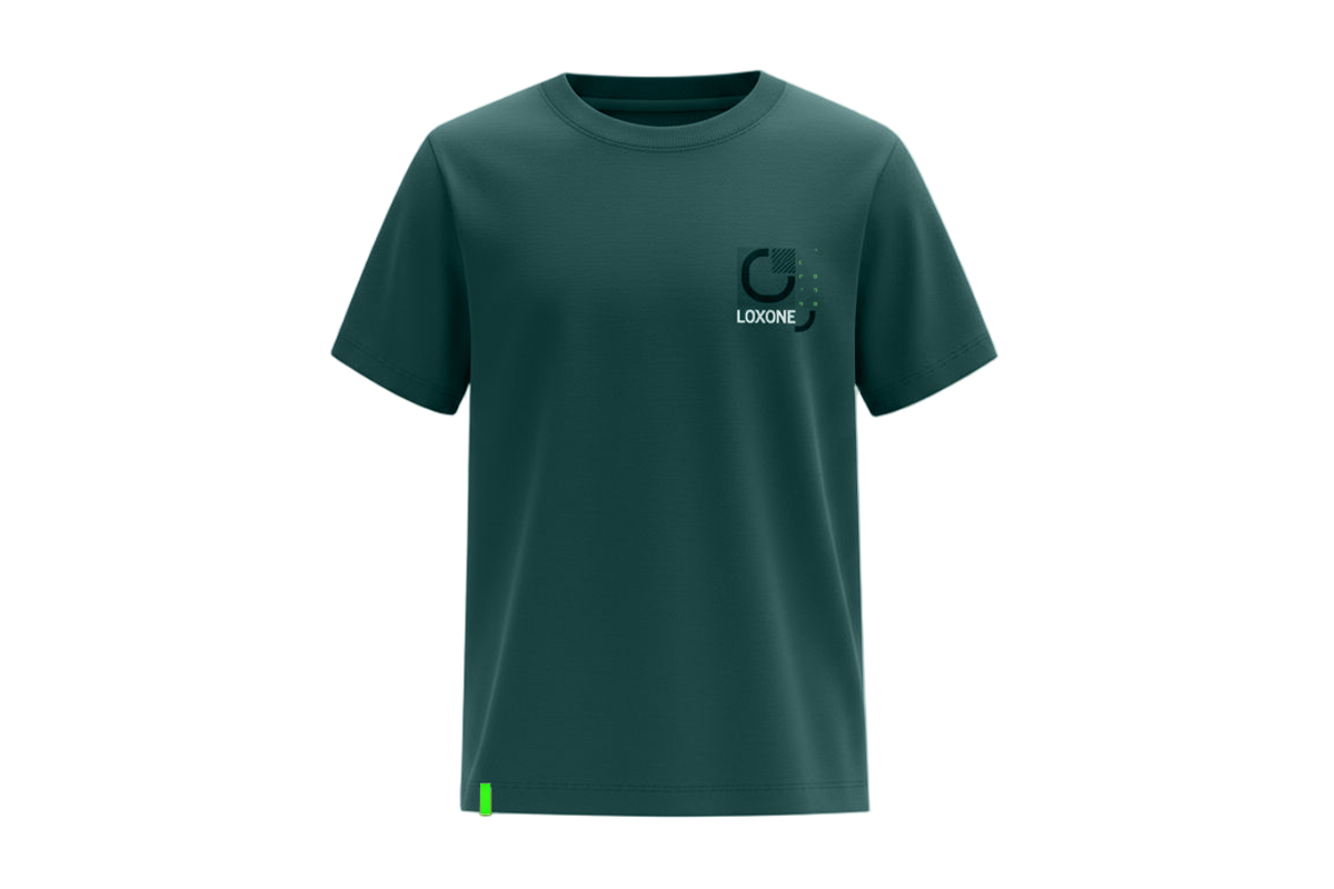 Loxone T-Shirt Herren Lifestyle Dunkelgrün L Loxone T-Shirt Herren Lifestyle Dunkelgrün L - 1
