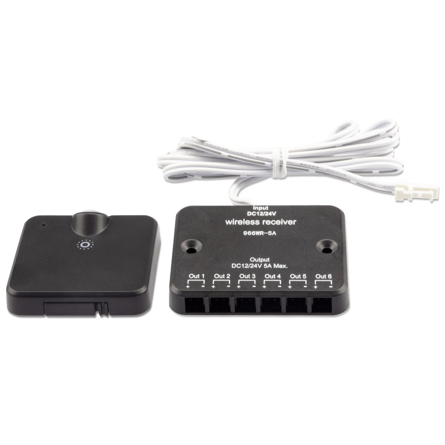 ISOLED MiniAMP LED Touch/Funk PWM-Dimmer mit PIR Sensor, 1 Kanal, 12-24V DC 5A, inkl. Funktaster ISOLED MiniAMP LED Touch/Funk PWM-Dimmer mit PIR Sensor, 1 Kanal, 12-24V DC 5A, inkl. Funktaster - 1