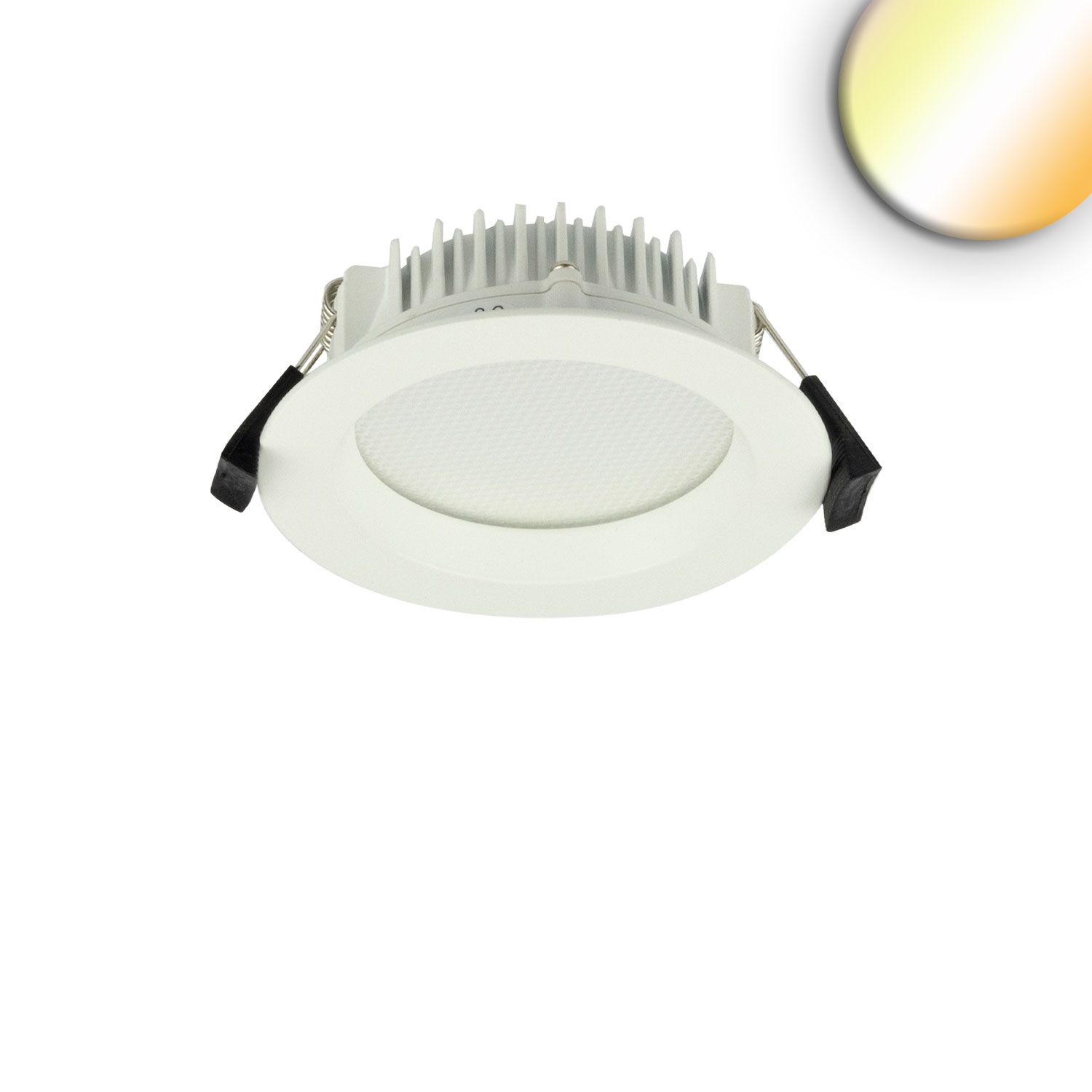 ISOLED LED Downlight blendungsreduziert, 18W, rund, DN145, CRI90, Switch 3000|3500|4000K, dimmbar - 1