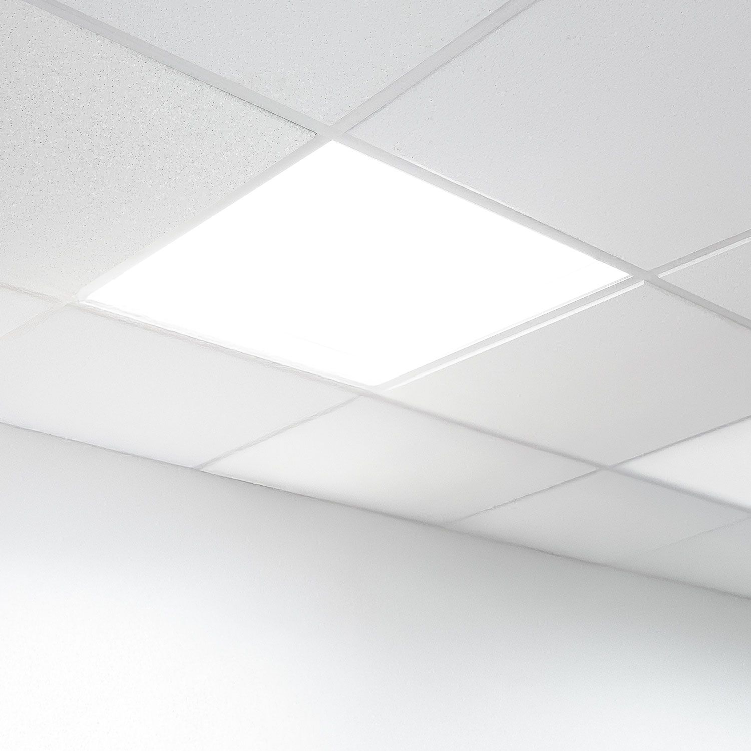 ISOLED Einlegerahmen rückversetzt weiß RAL 9016 für LED Panel 625x625 - 11