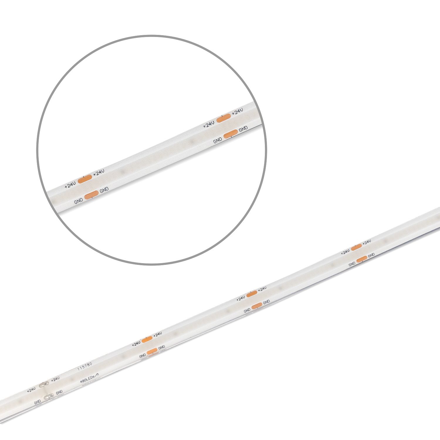 ISOLED LED AQUA COB930 Linear Flexband, 24V DC, 8W, IP68, 3000K, 5m Rolle, 480 LED/m - 3