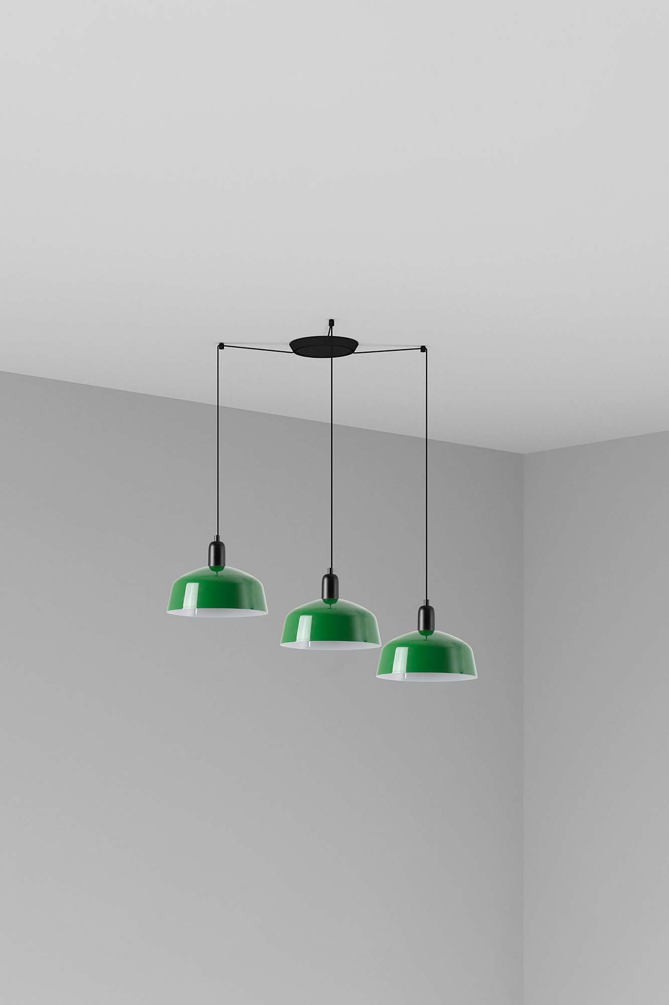 Faro TATAWIN M Metall 3L Pendelleuchte grün - 1