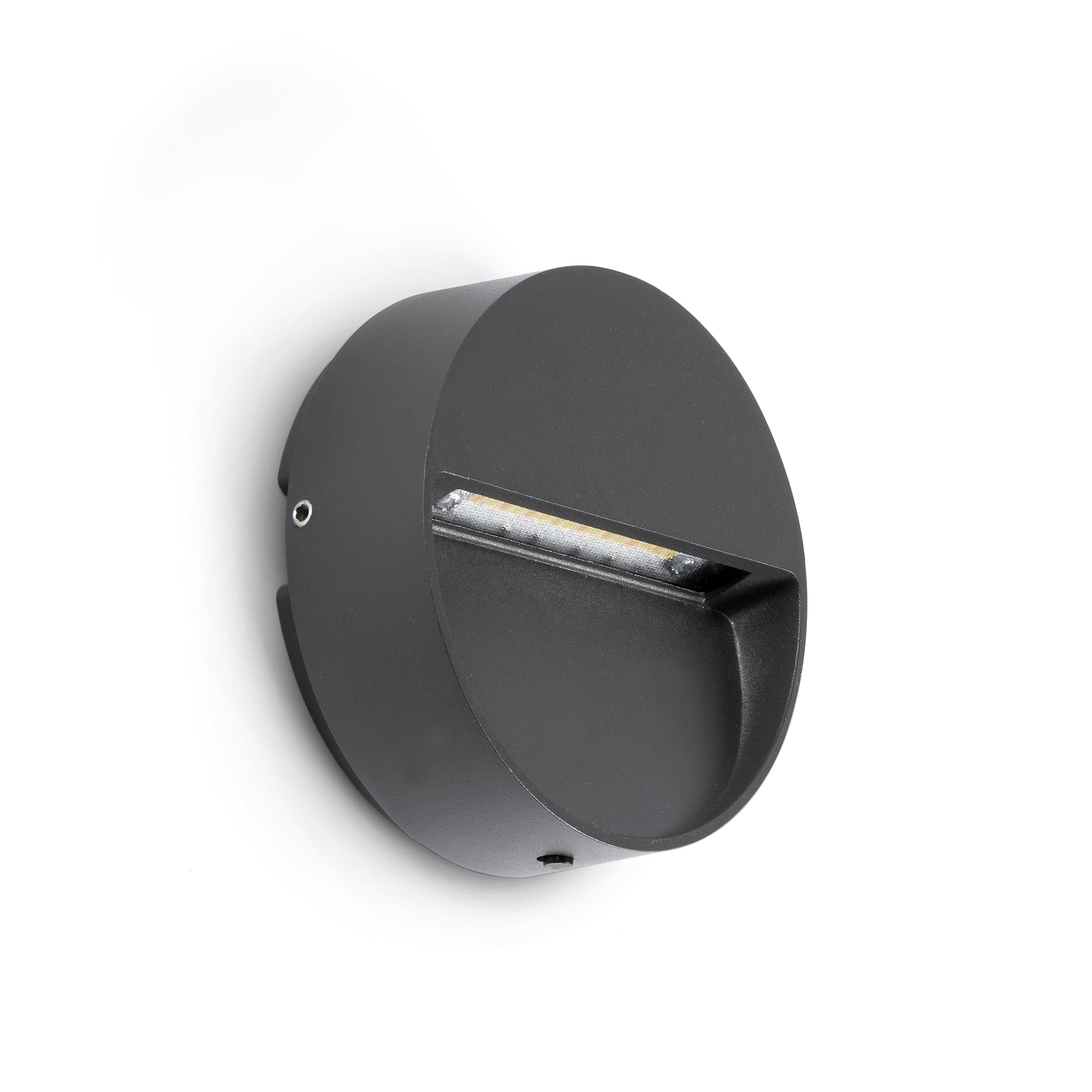 Faro DUNE R Rundes Wandapplikat mit dunkelgrauem Finish, 3W 4CCT - Produktbild 1