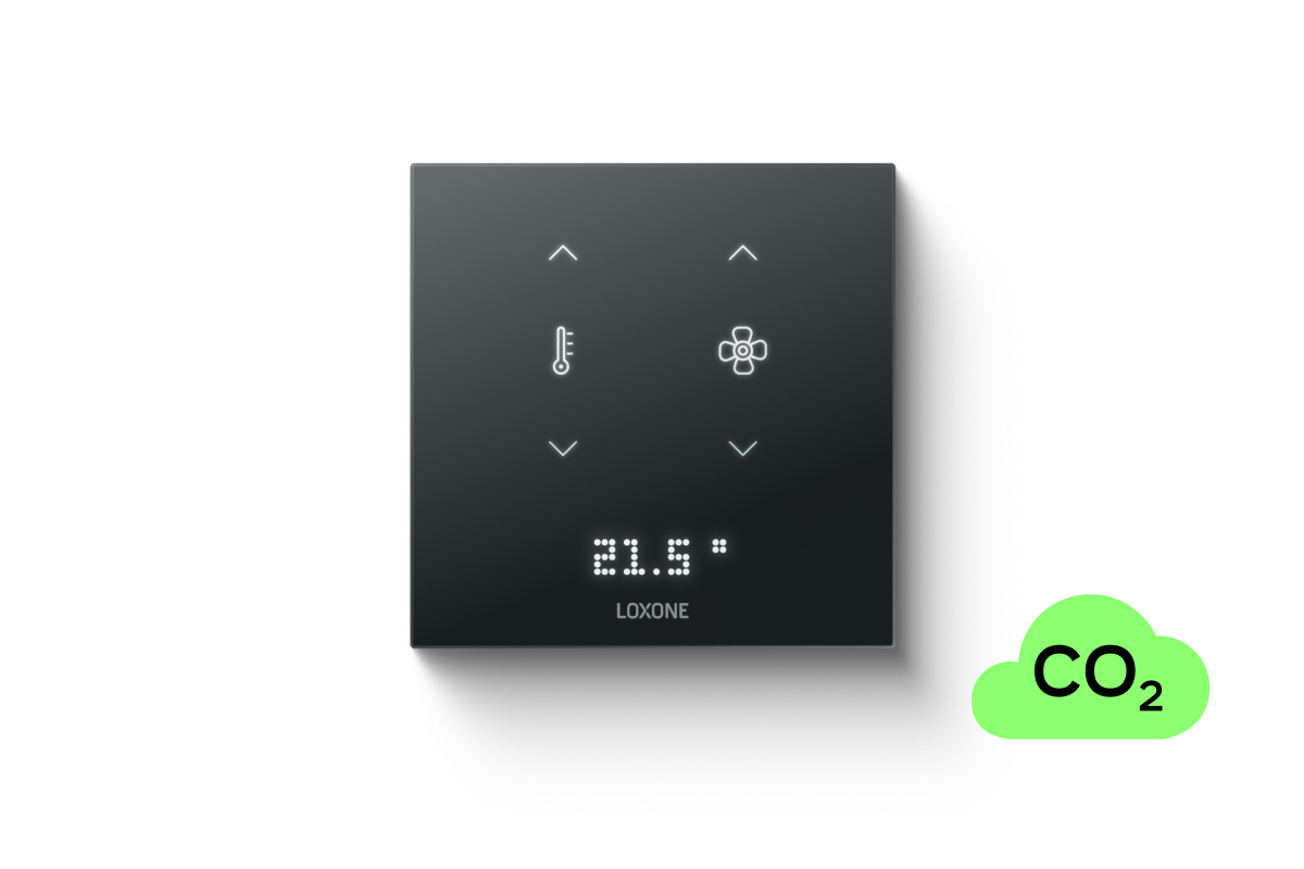 Loxone Touch Pure Flex 24V CO2 Air Anthrazit Loxone Touch Pure Flex 24V CO2 Air Anthrazit - 1