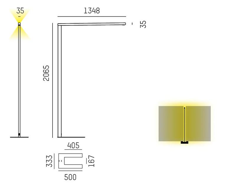 Molto Luce LENS SHORT DOUBLE F (weiß) - 2