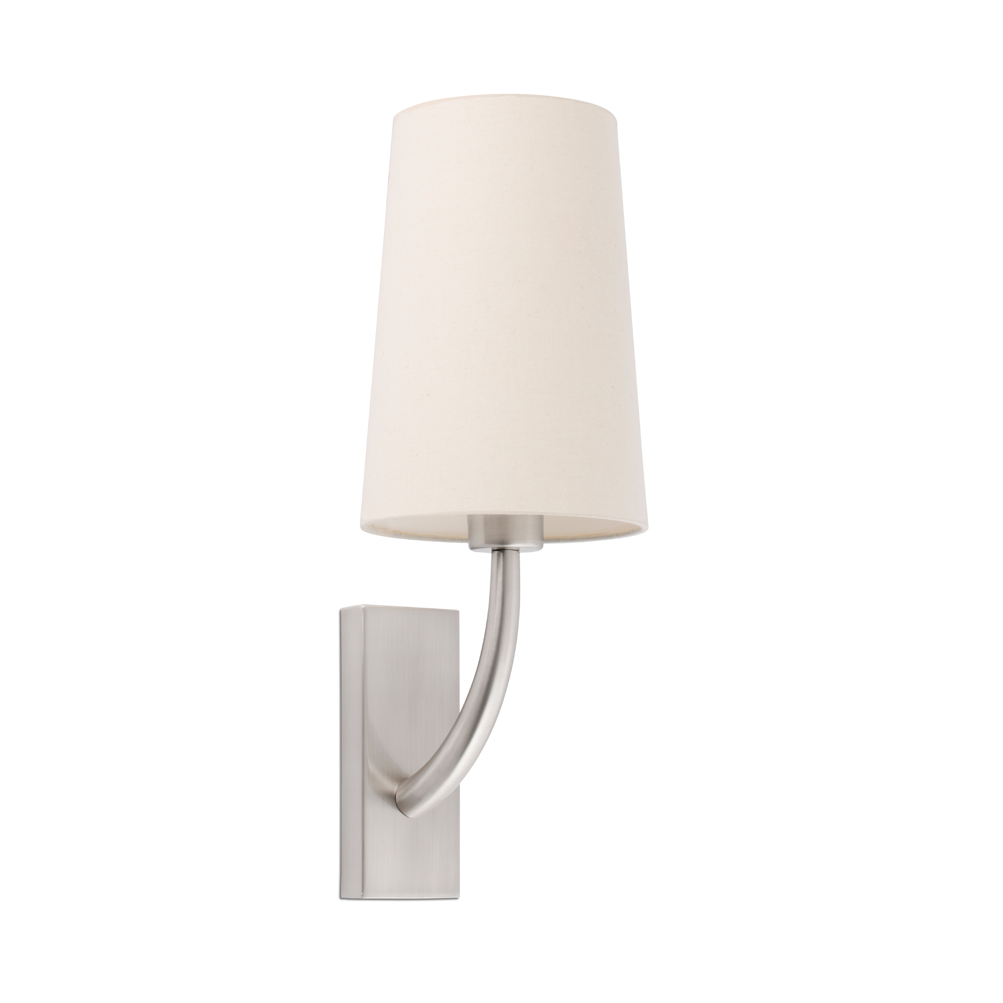 Faro REM Wandleuchte nickel matt/beige - Produktbild 1