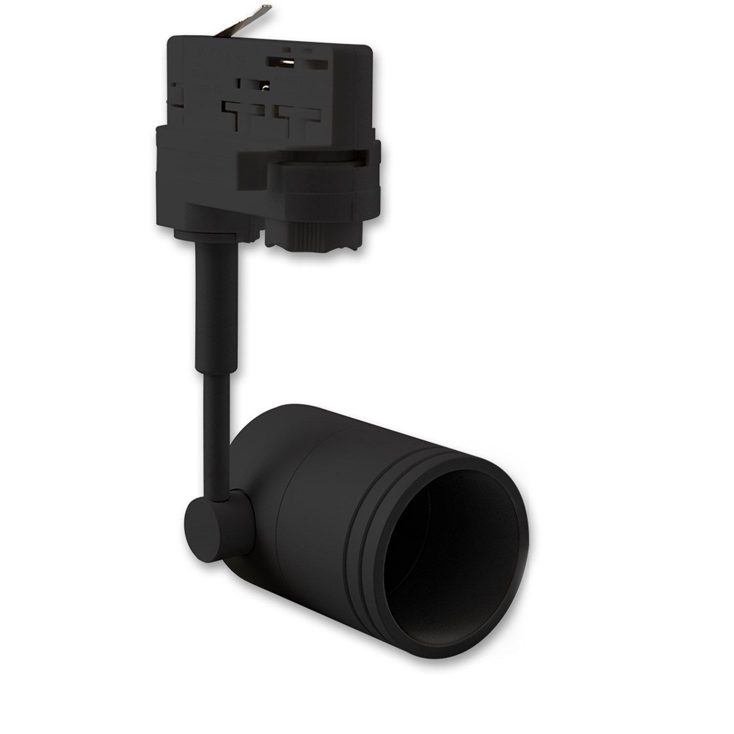 ISOLED 3-Phasen Schienen-Adapter für GU10-Spots, schwarz matt - 1