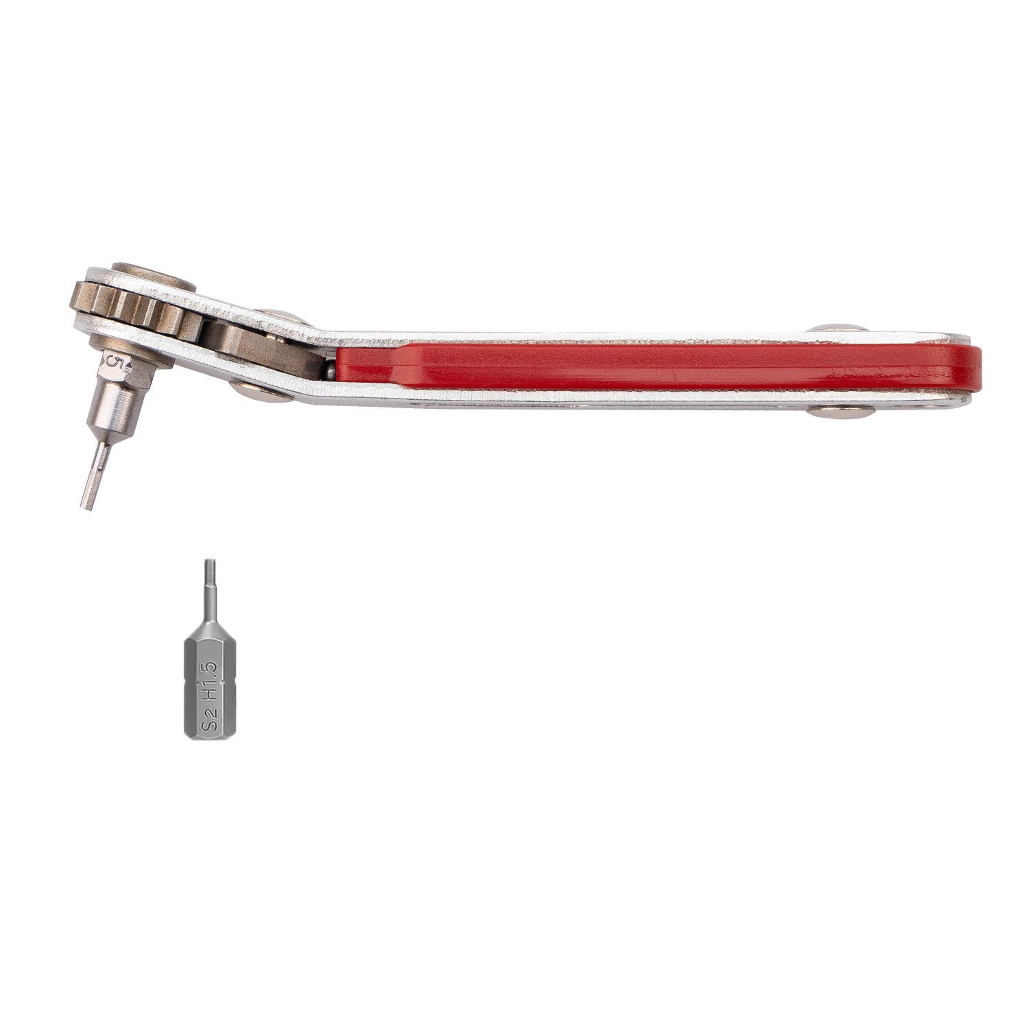 ISOLED Mini-Ratsche (Umschalt-Knarre) inkl. 1,5mm Sechskantbit für Profilverbinder - 3