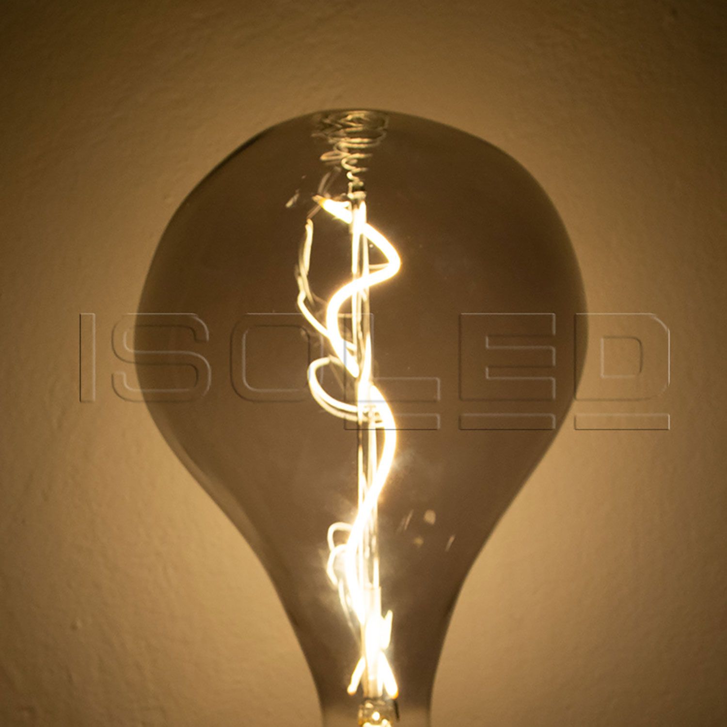 ISOLED E27 Vintage Line LED Dekobirne 165, 4W ultrawarmweiß, Glas smoky, dimmbar - 4