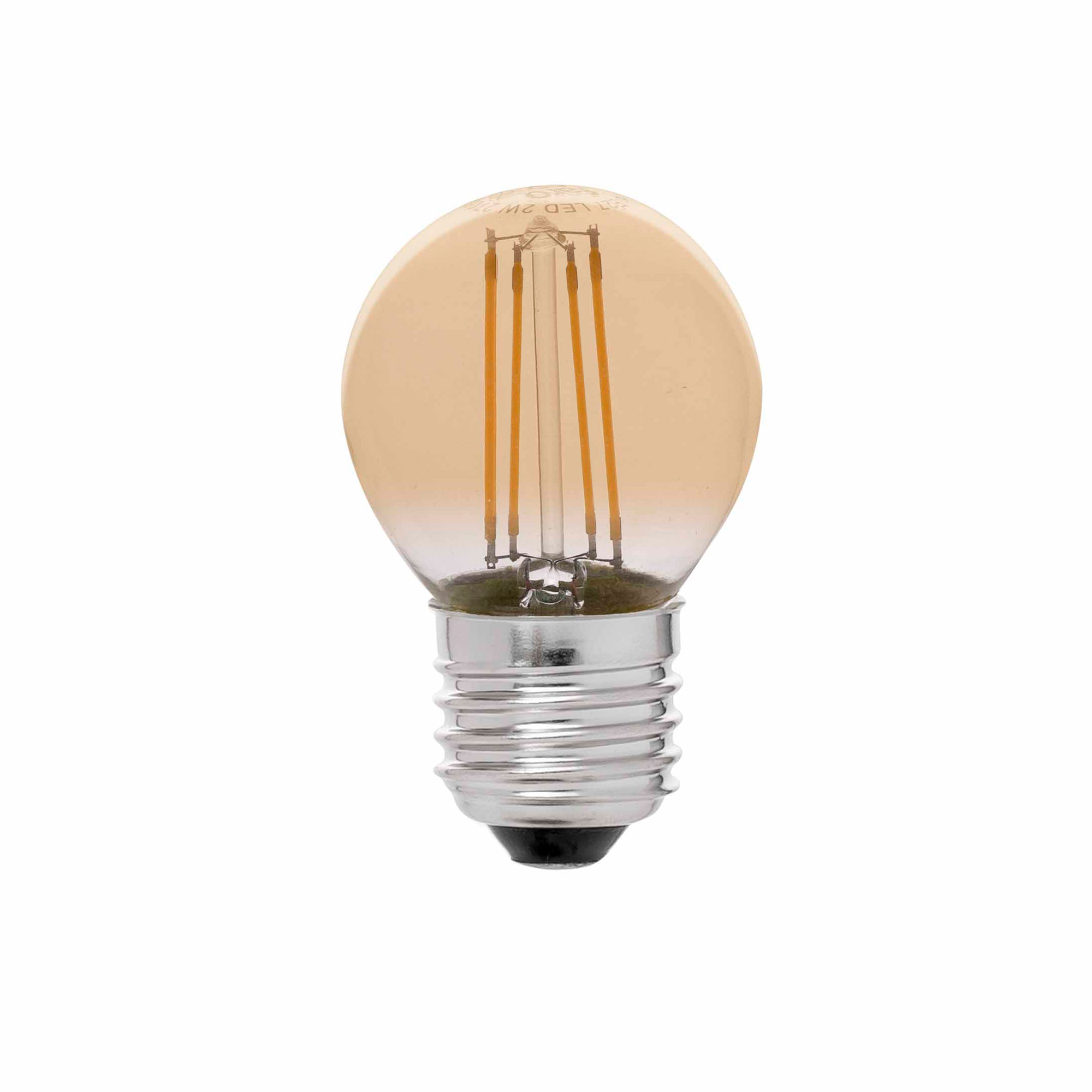 Faro Glühbirne G45 FILAMENT AMBER LED E27 4W 2200K Faro Glühbirne G45 FILAMENT AMBER LED E27 4W 2200K - Produktbild 1