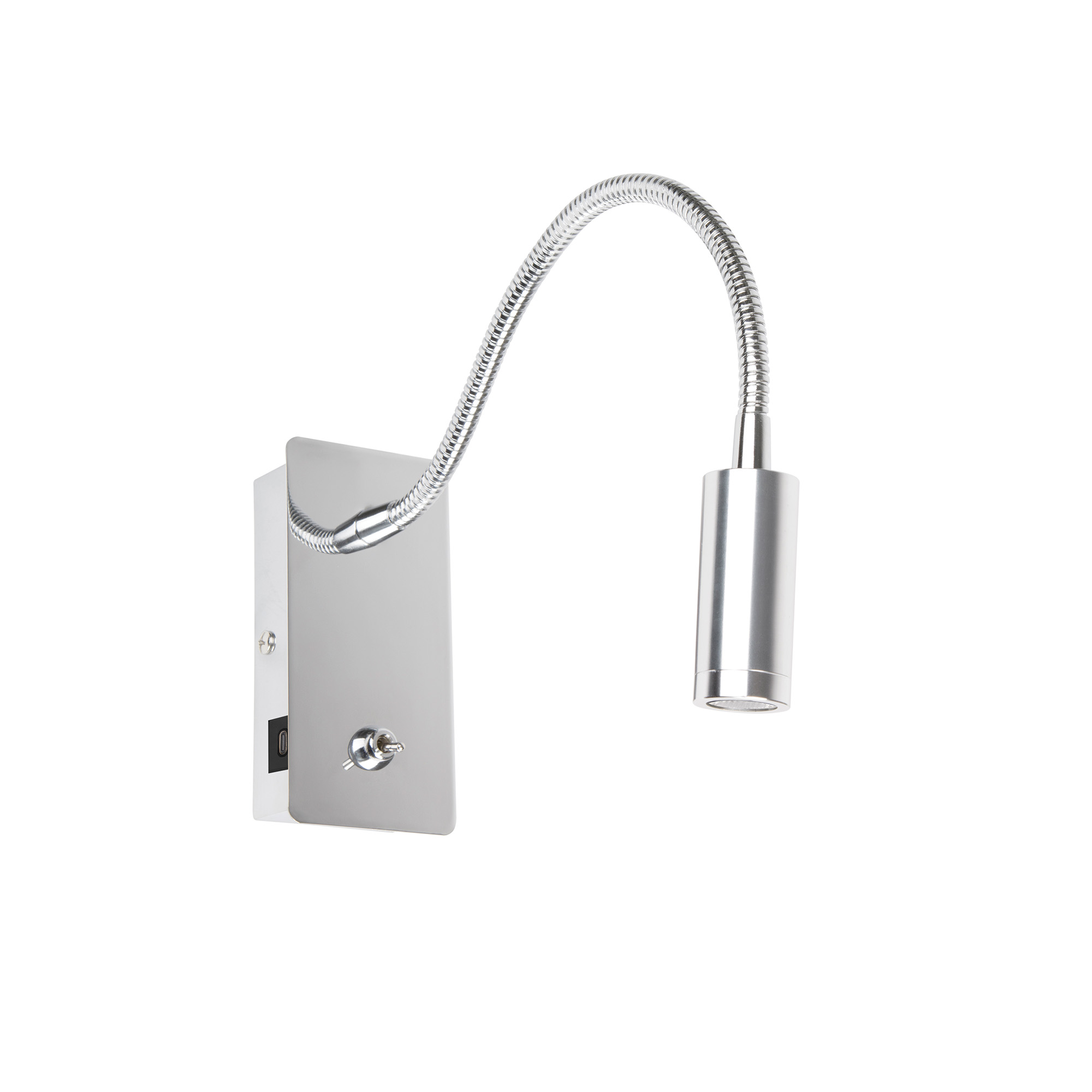 Faro JULIET USB C Wandleuchte Leseleuchte Chrom Faro JULIET USB C Wandleuchte Leseleuchte Chrom - Produktbild 1