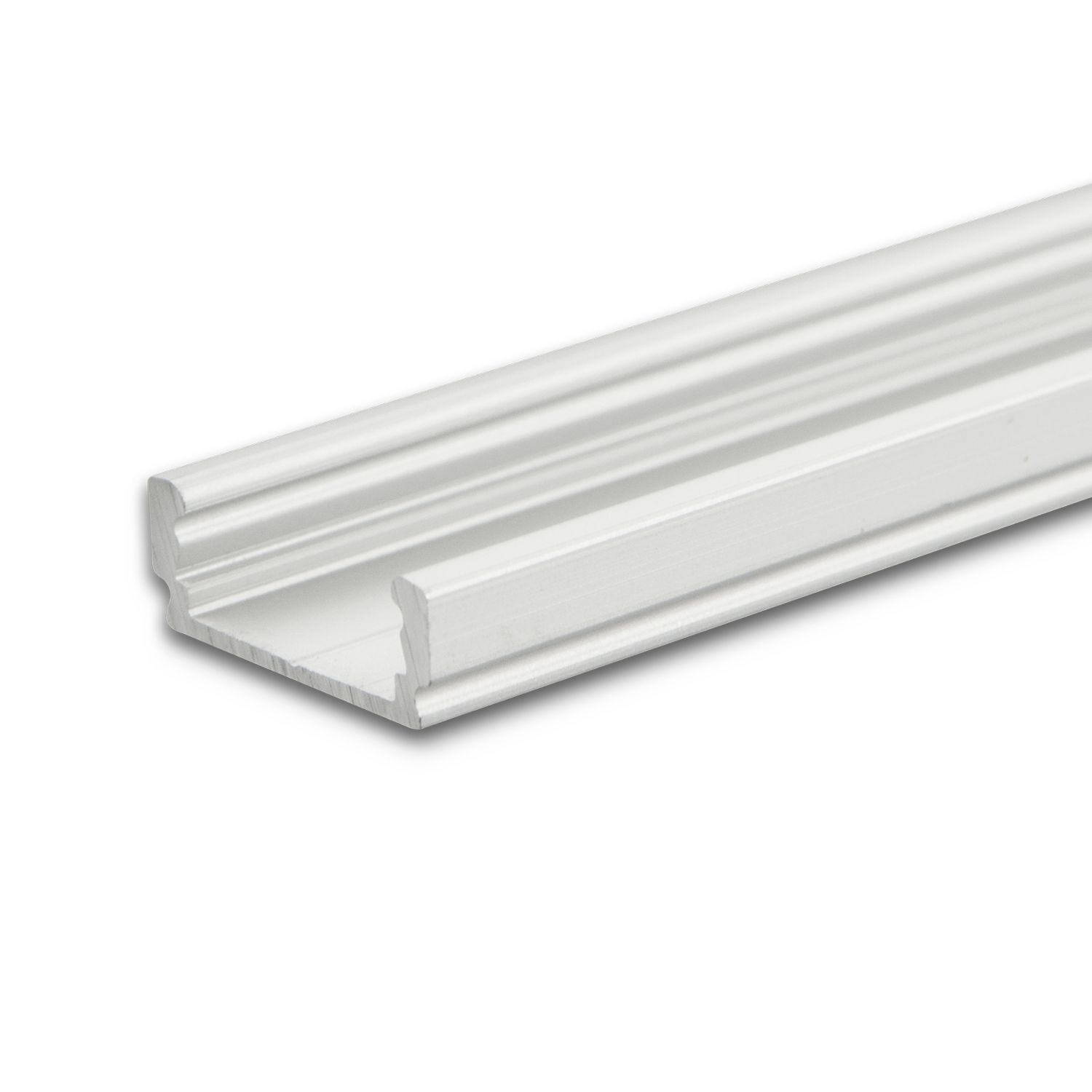 ISOLED LED Aufbauprofil SURF12 FLAT Aluminium eloxiert, 300cm - 1