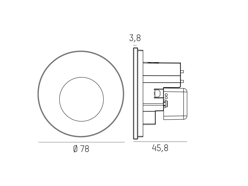 Molto Luce WALL 68R GLASS IP (weiß) - 2