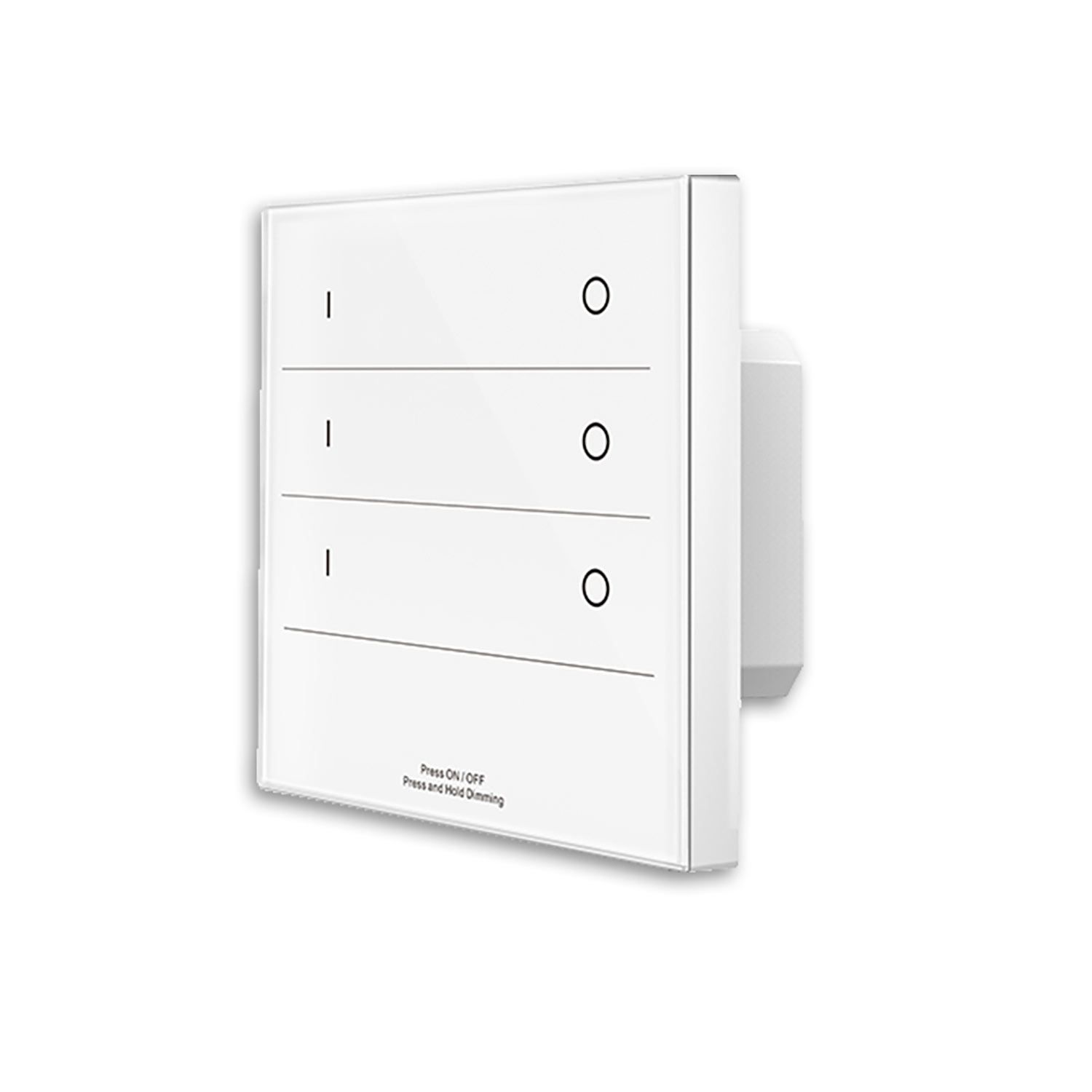 ISOLED Sys-Pro Single Color 3 Zonen Einbau-Touch-Fernbedienung + DMX Output, weiß, 230V - 1
