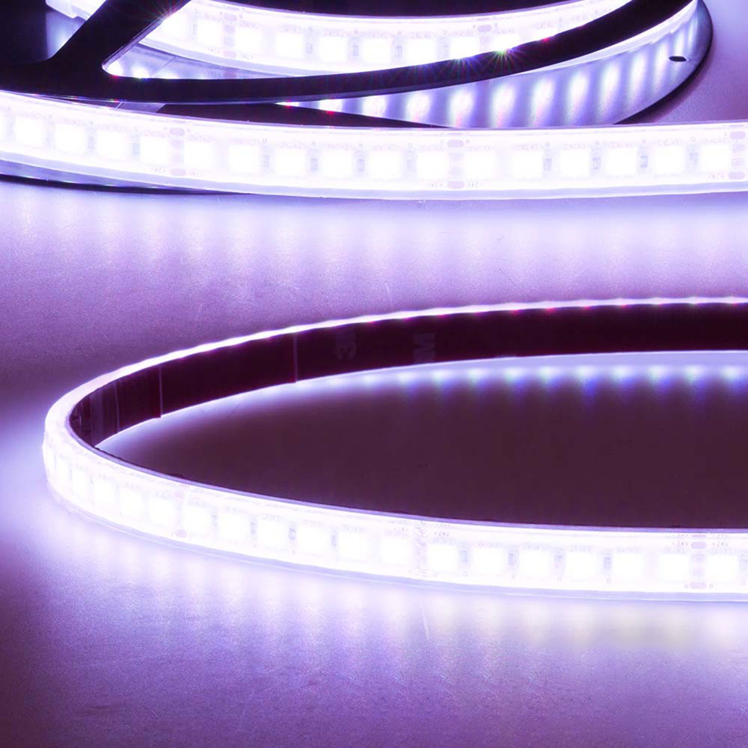 ISOLED LED AQUA RGB Linear Flexband, 24V DC, 12W, IP67, 10m Rolle, 120 LED/m - 1