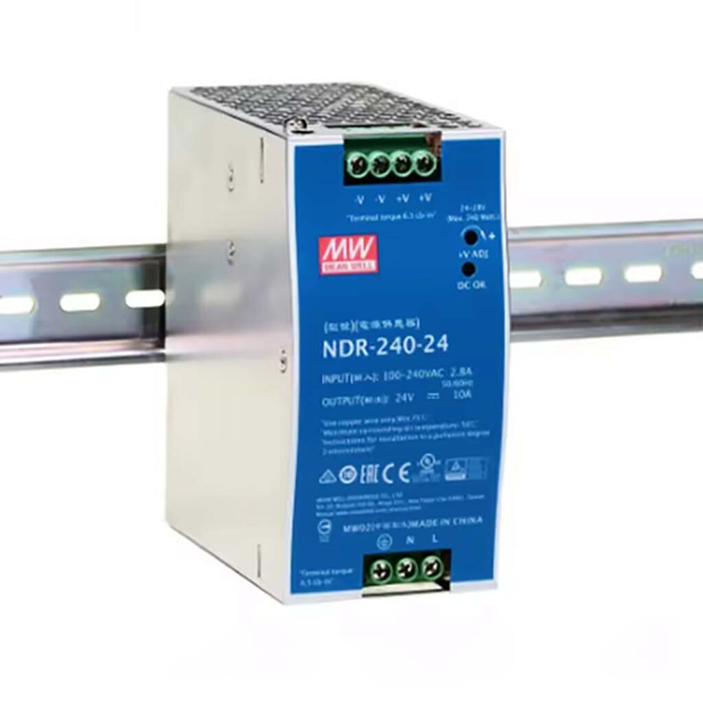 Emilum NDR-240-24 Hutschienen-Netzteil (DIN-Rail) Konstantspannung, 240 W 0 - 10 A 24 V/DC PFC Emilum NDR-240-24 Hutschienen-Netzteil (DIN-Rail) Konstantspannung, 240 W 0 - 10 A 24 V/DC PFC - Produktbild 1